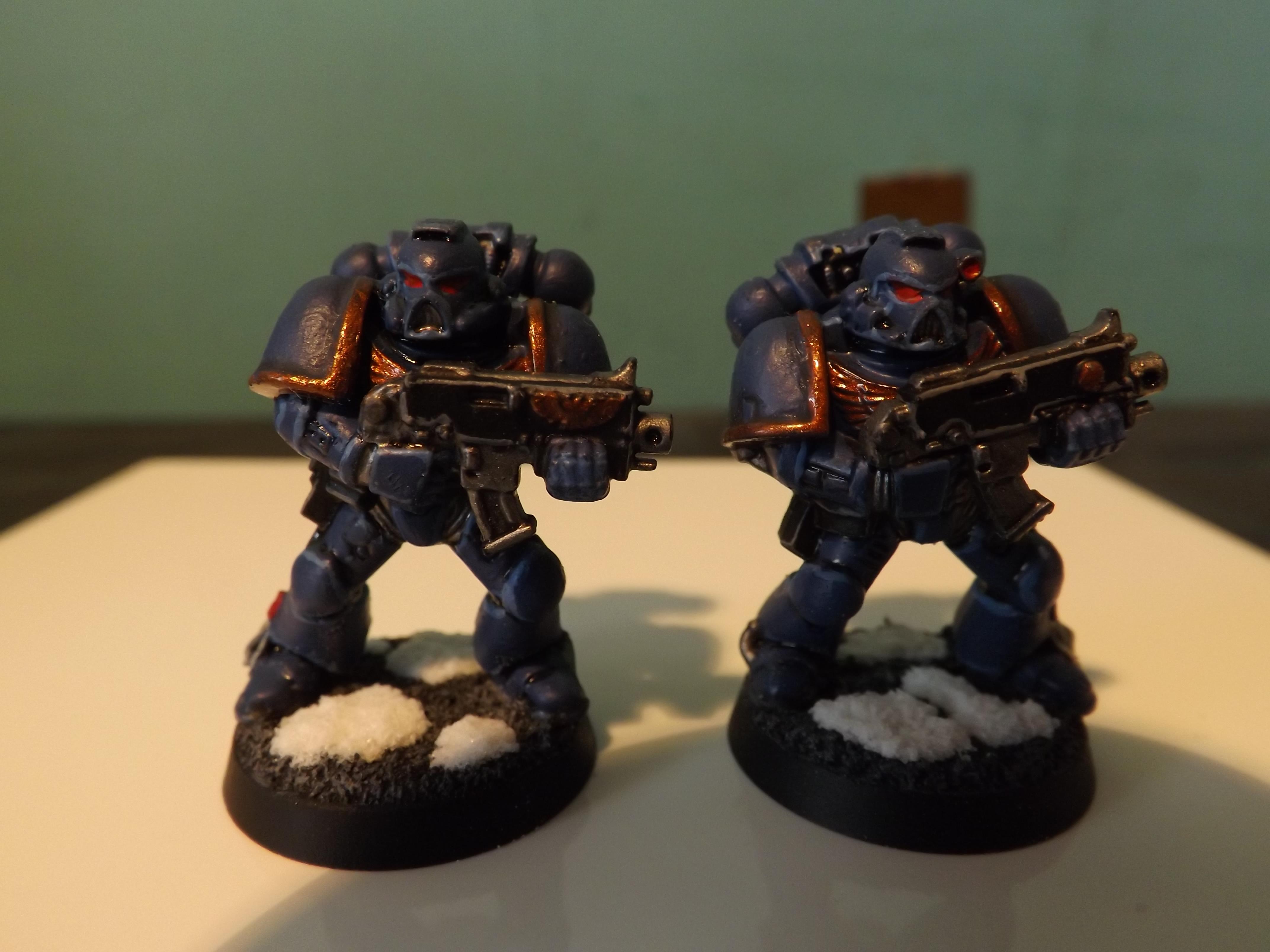 Ultramarines, Test Marines Ultramarines (Front) :Snow Theme. 
