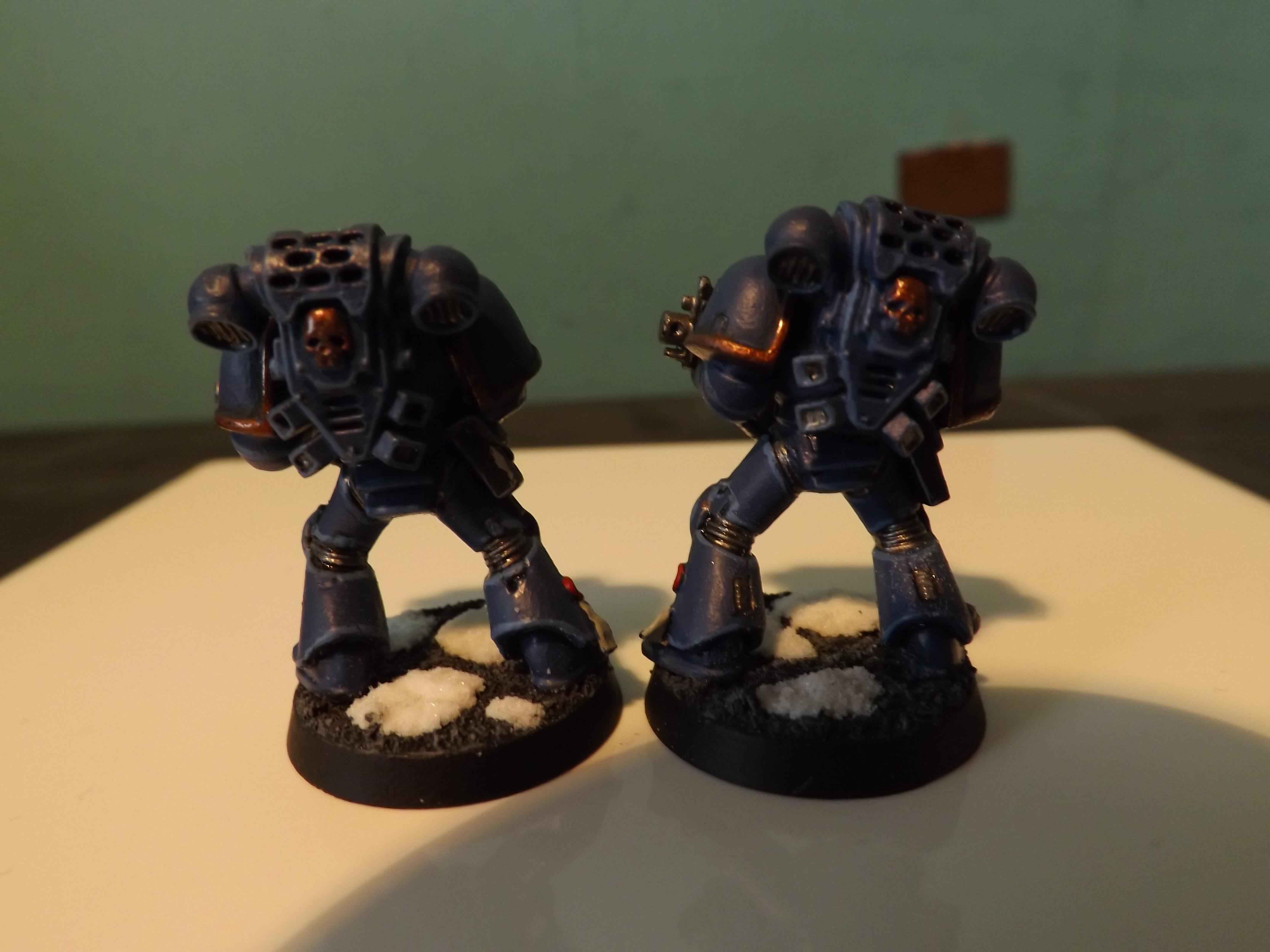 Ultramarines, Test Marines Ultramarines (Back) :Snow Theme. 