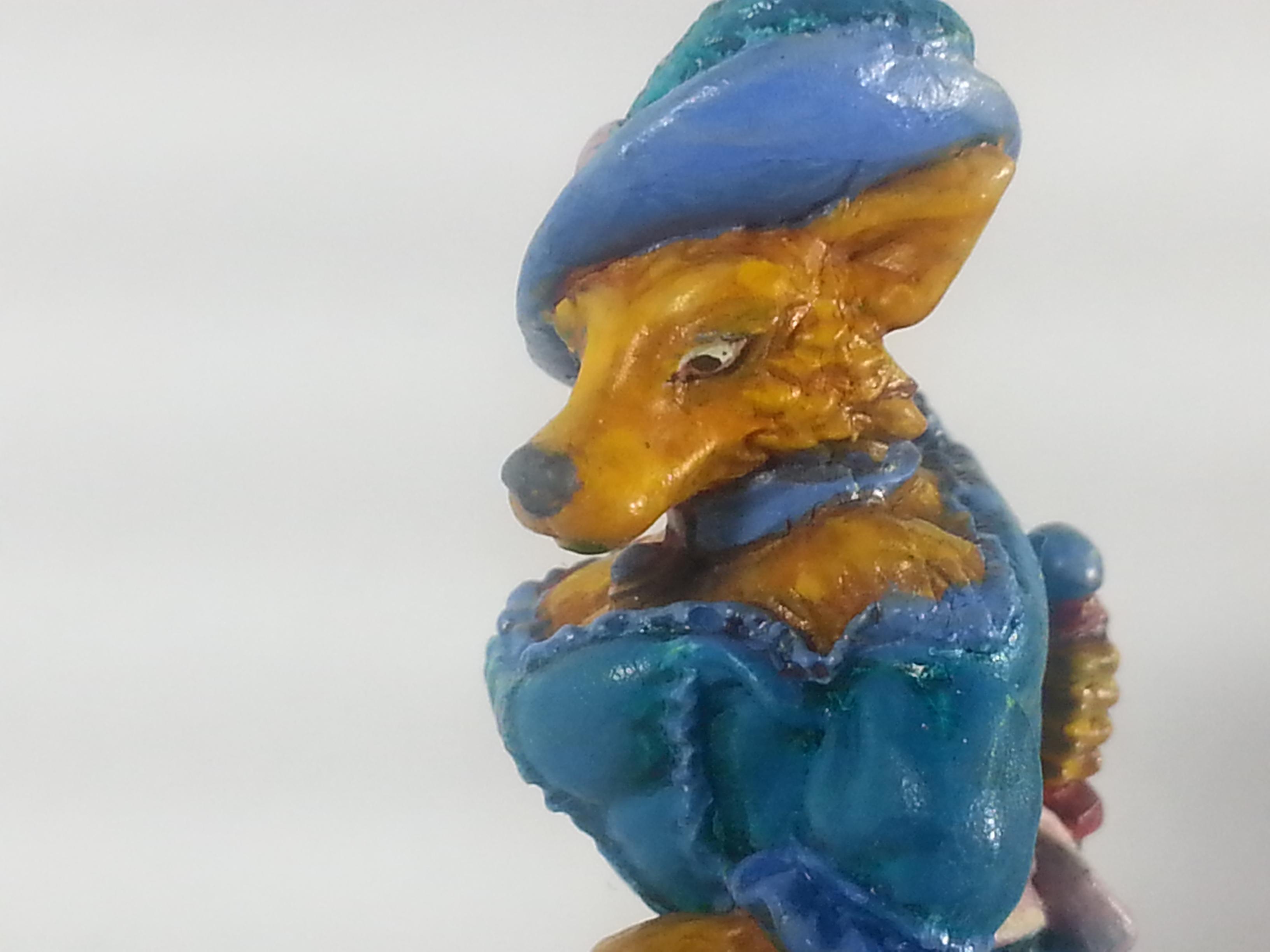 28mm, Anthro, Dakka Painting Contest 2016, Fox, Headshot, Knife, Oathsworn, Oh Gods Thats Faded