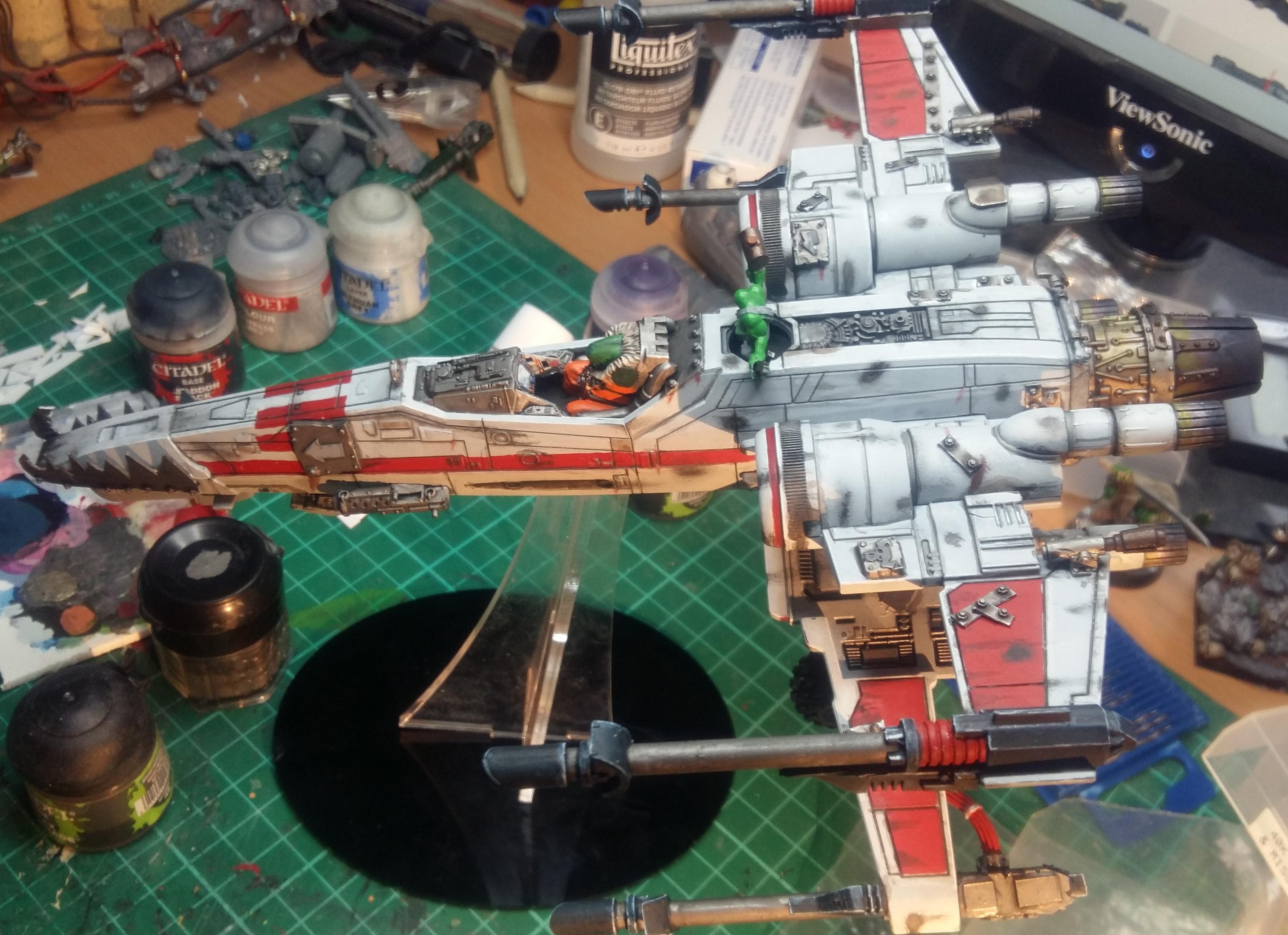 Looted, Orks, Work In Progress, X-Wing