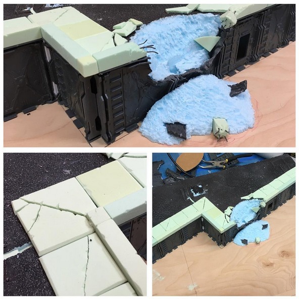 Example of using high-density foam (pre paint)