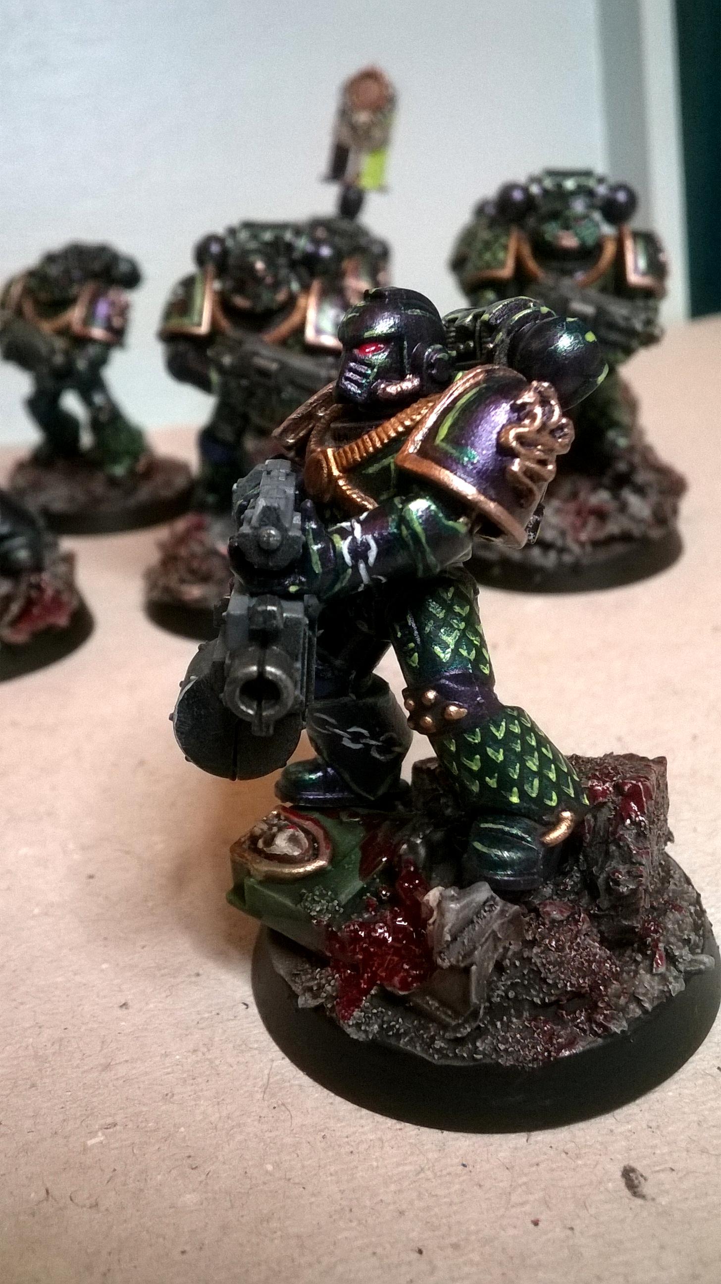 30k Alpha Legion, Alpha Legion, Alpha Legion Freehand, Alpha Legion Iconography, Alpha Legion Veterans, Freehand Scales, Purple Alpha Legion, Scales