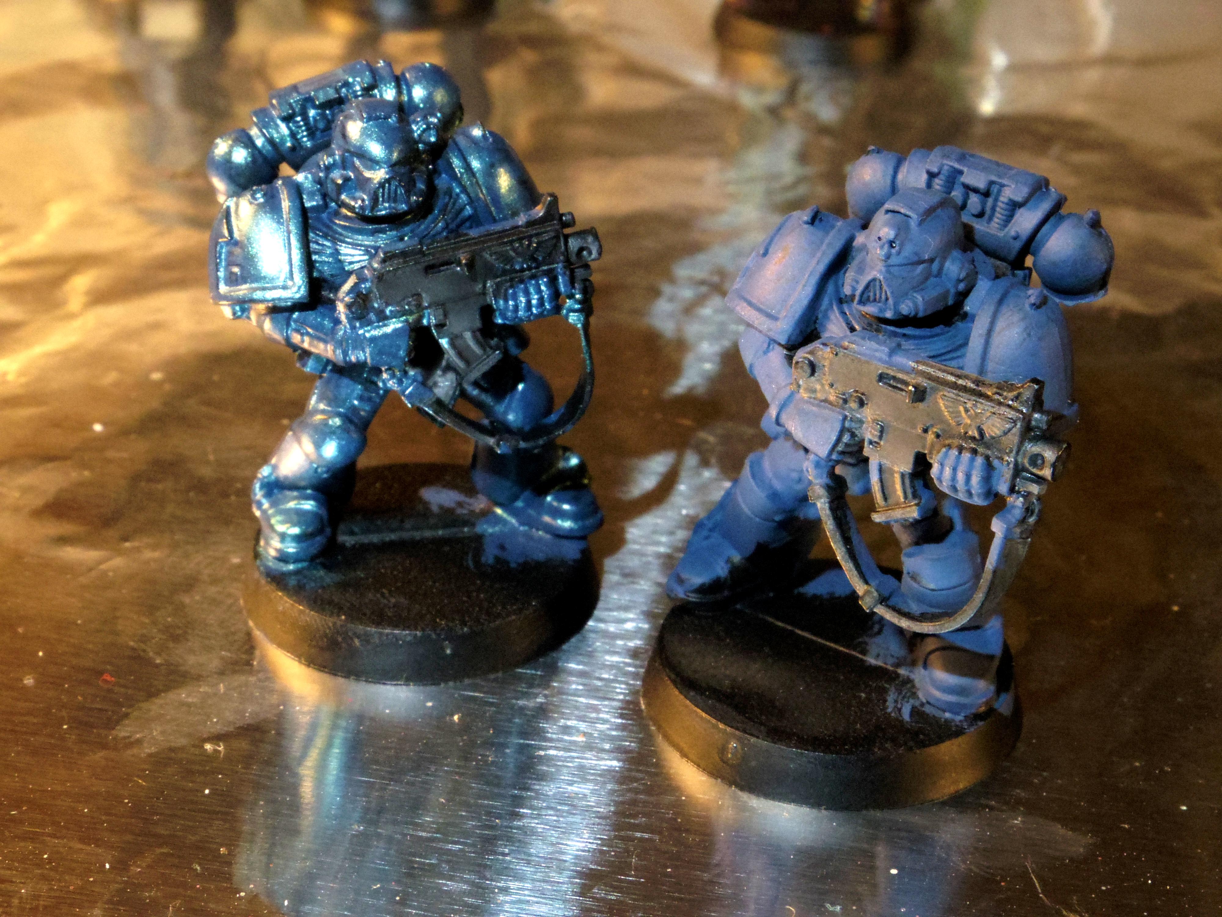 dark blue color change