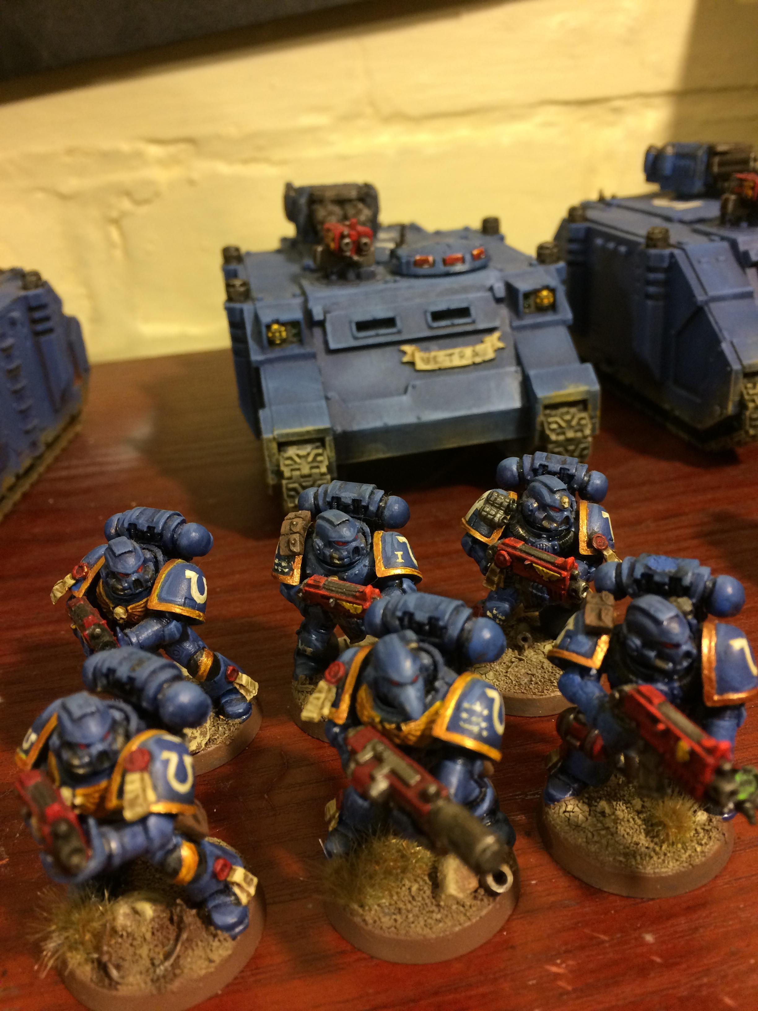 Rhino, Space Marines, Tactical Squad, Ultramarines