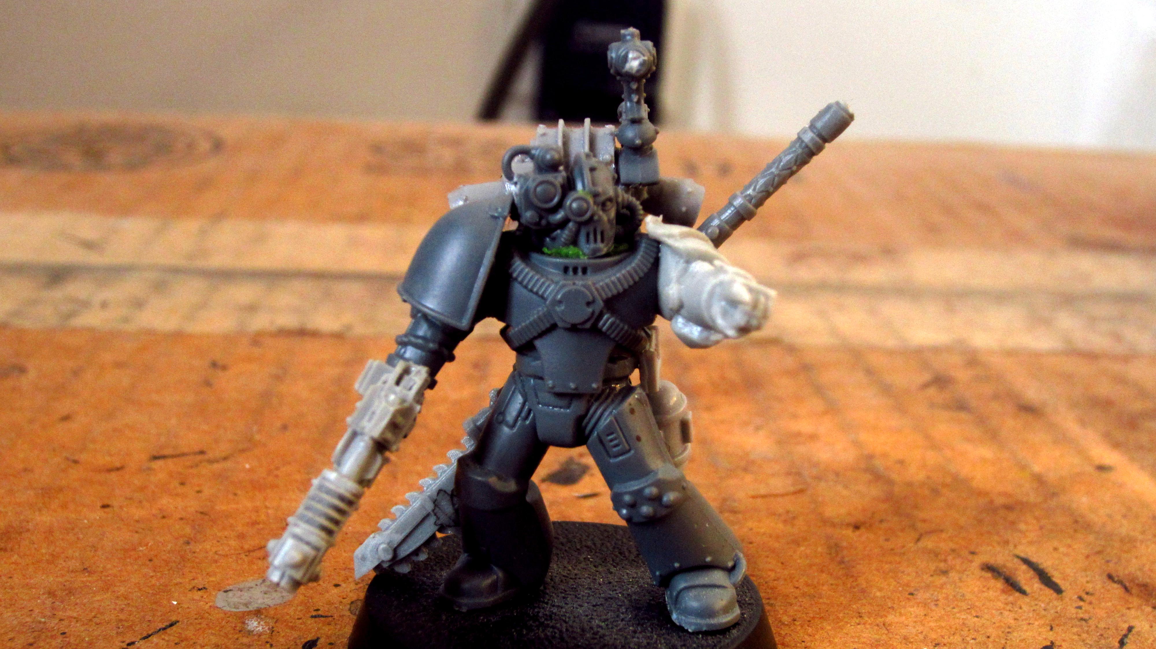 30k, Blue, Chain Glaive, Gold, Horus Heresy, Lightning, Night Lord, Skull, Volkite