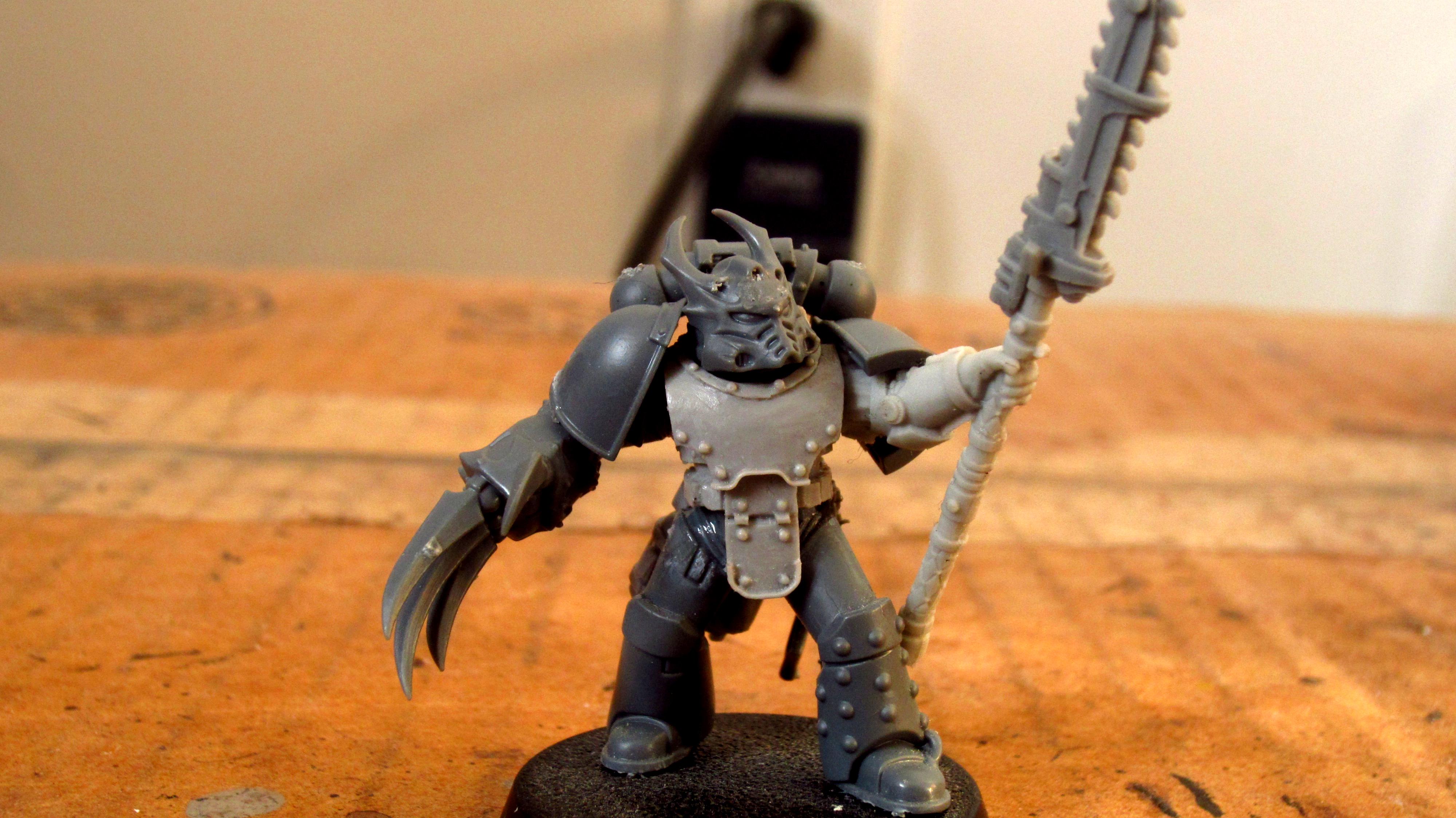 30k, Blue, Chain Glaive, Gold, Horus Heresy, Lightning, Night Lord, Skull, Volkite