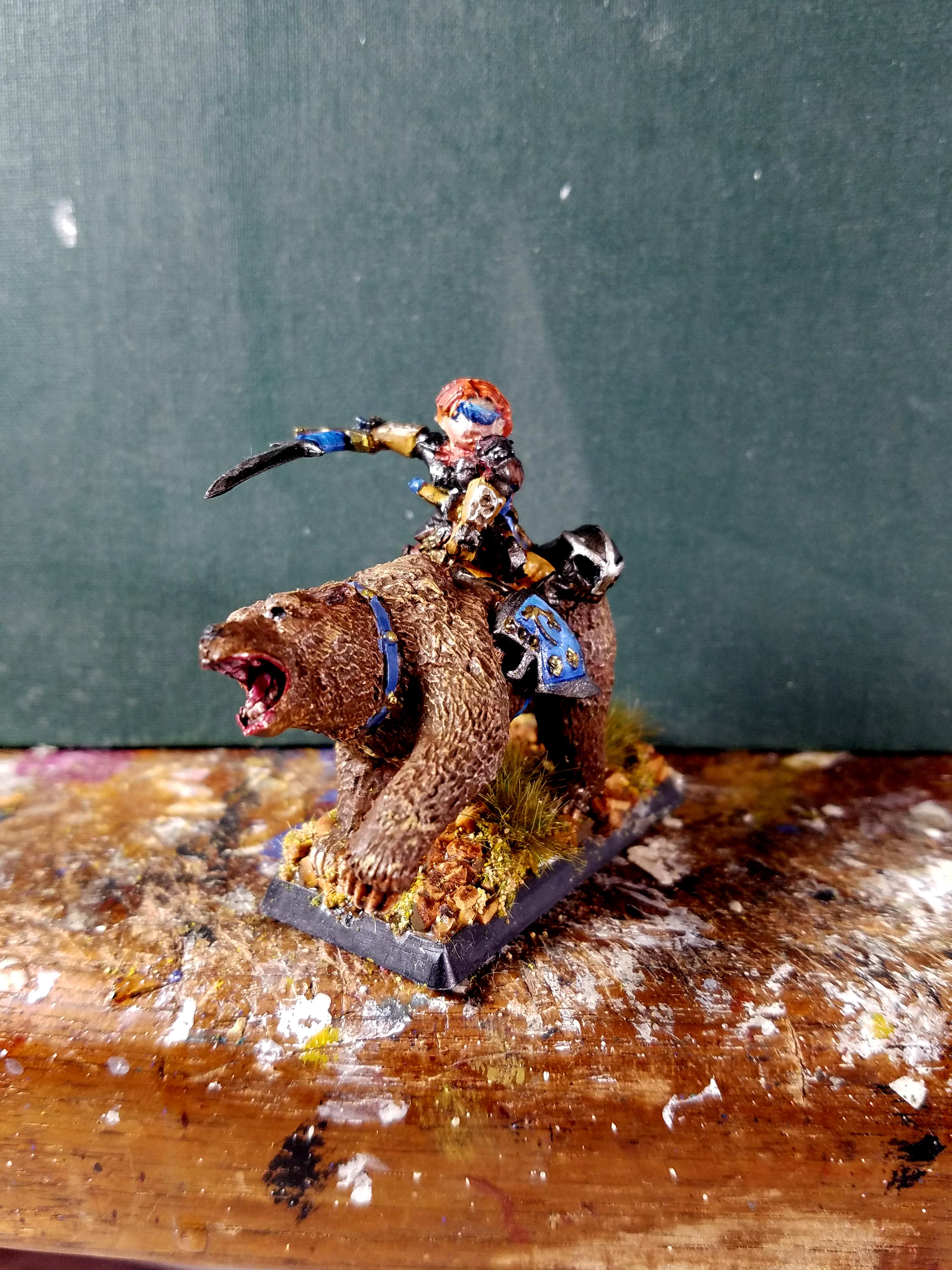 Bear, Bear Cavalry, Dwarves, Half Assed Paint Jobs, I Swear The Eyes Are Painted Honest, Reaper Minis