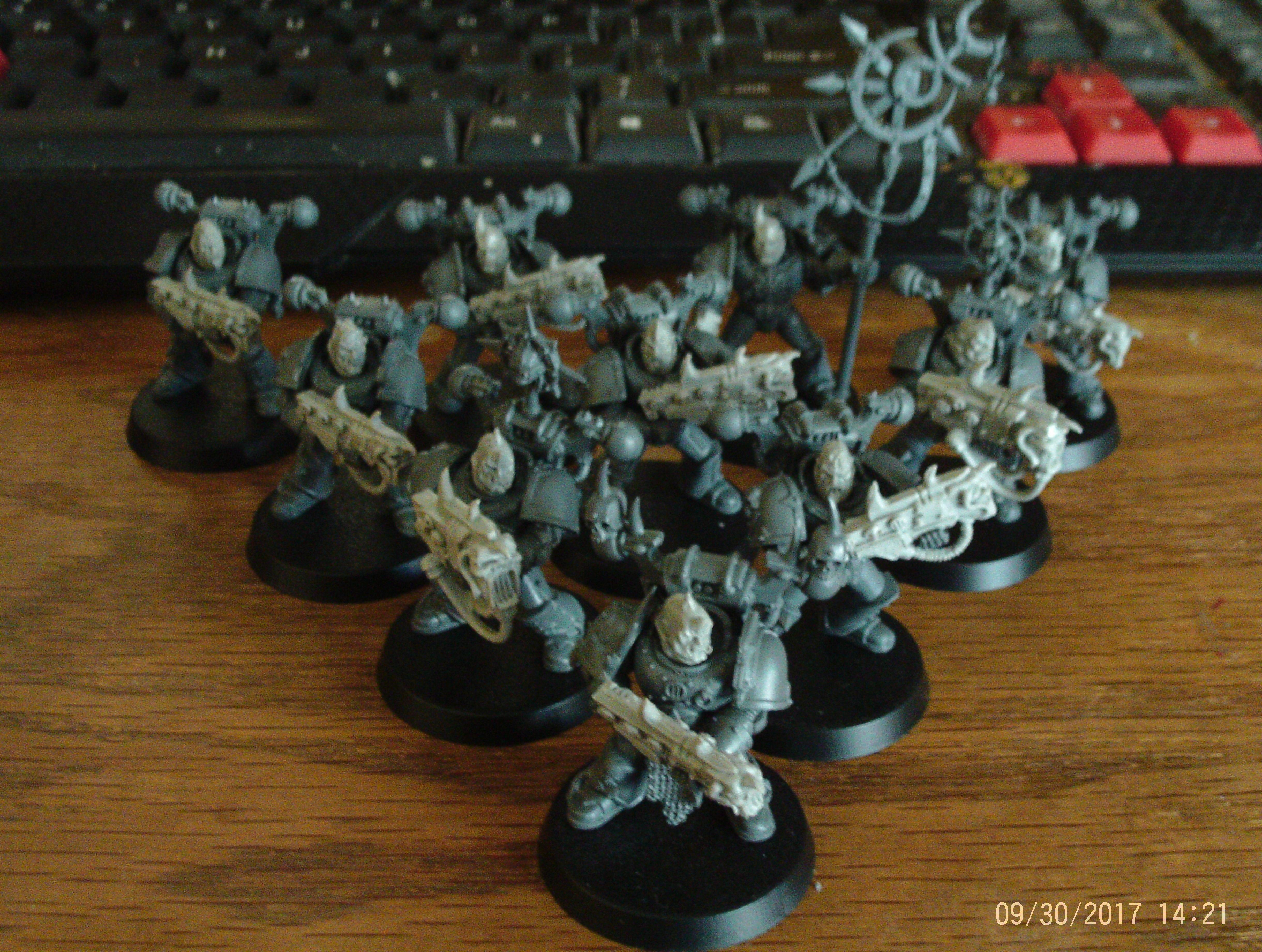 Slaanesh, Sonic, Noise Marines assembled