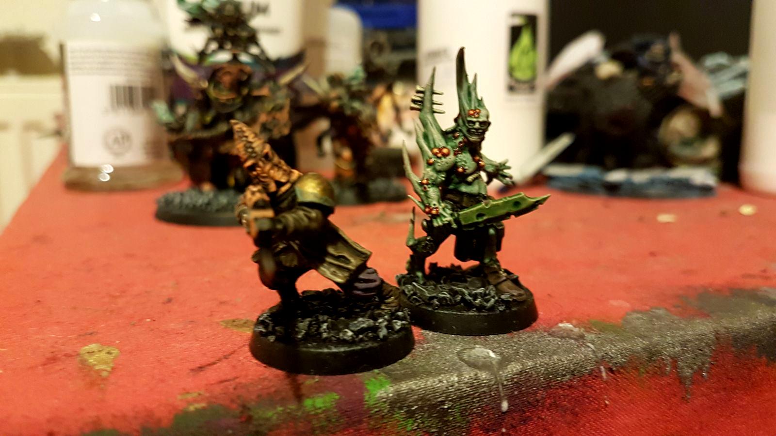 Chaos Space Marines, Conversion, Cultist, Death Guard, Foetid Bloat Drone, Nurgle, Plague Marines, Poxwalker