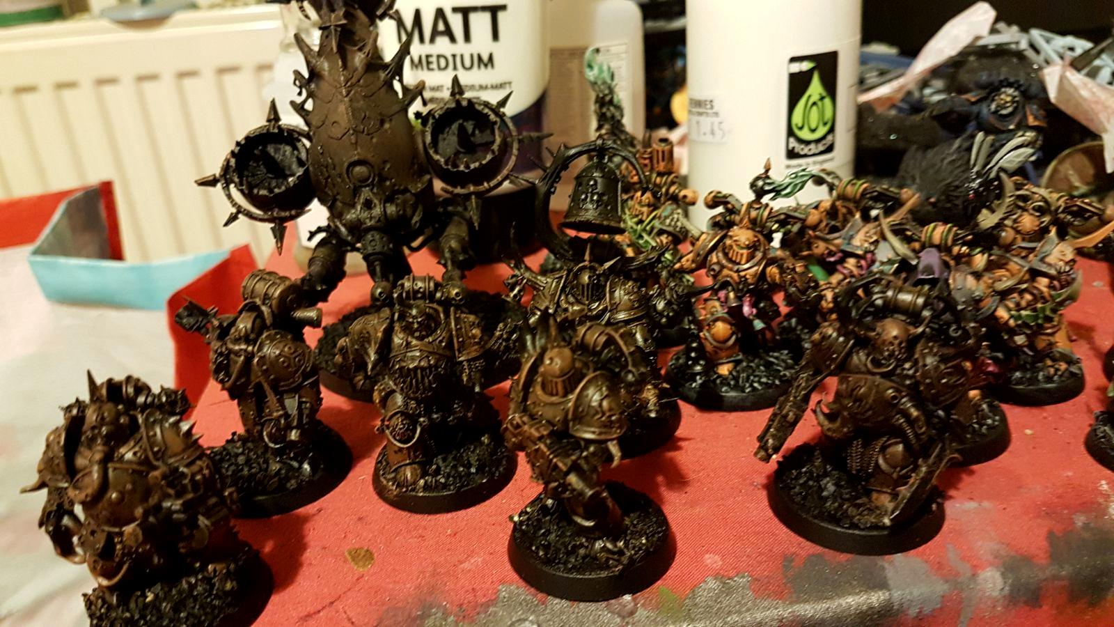 Chaos Space Marines, Conversion, Cultist, Death Guard, Foetid Bloat Drone, Nurgle, Plague Marines, Poxwalker