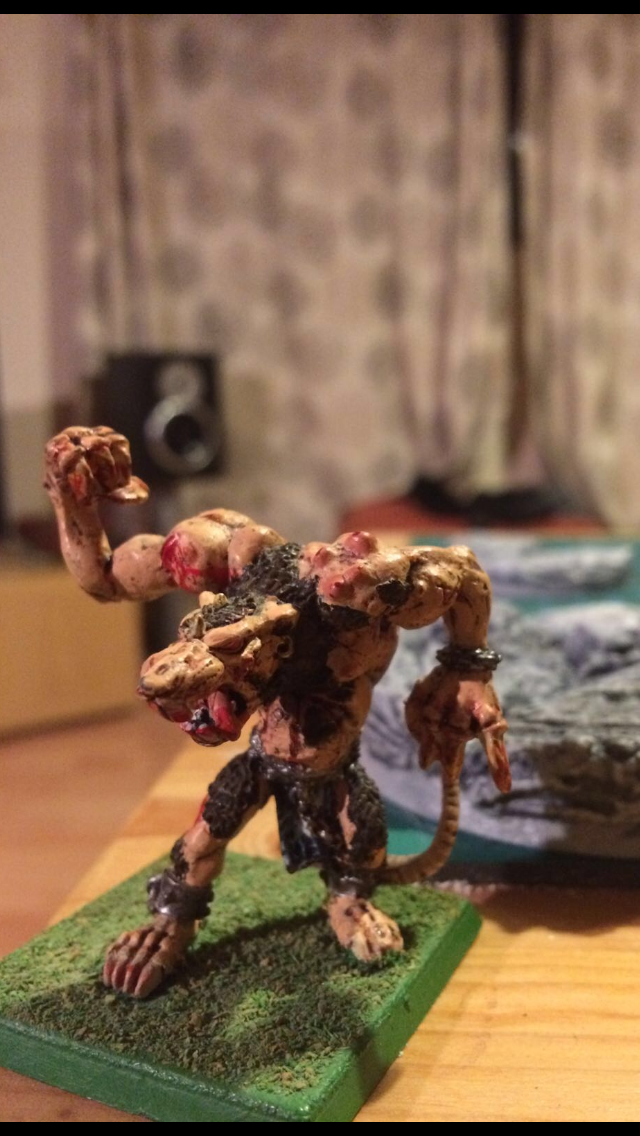 Conversion, Greenstuff, Rat Ogre, Space Wolves, Wulfen