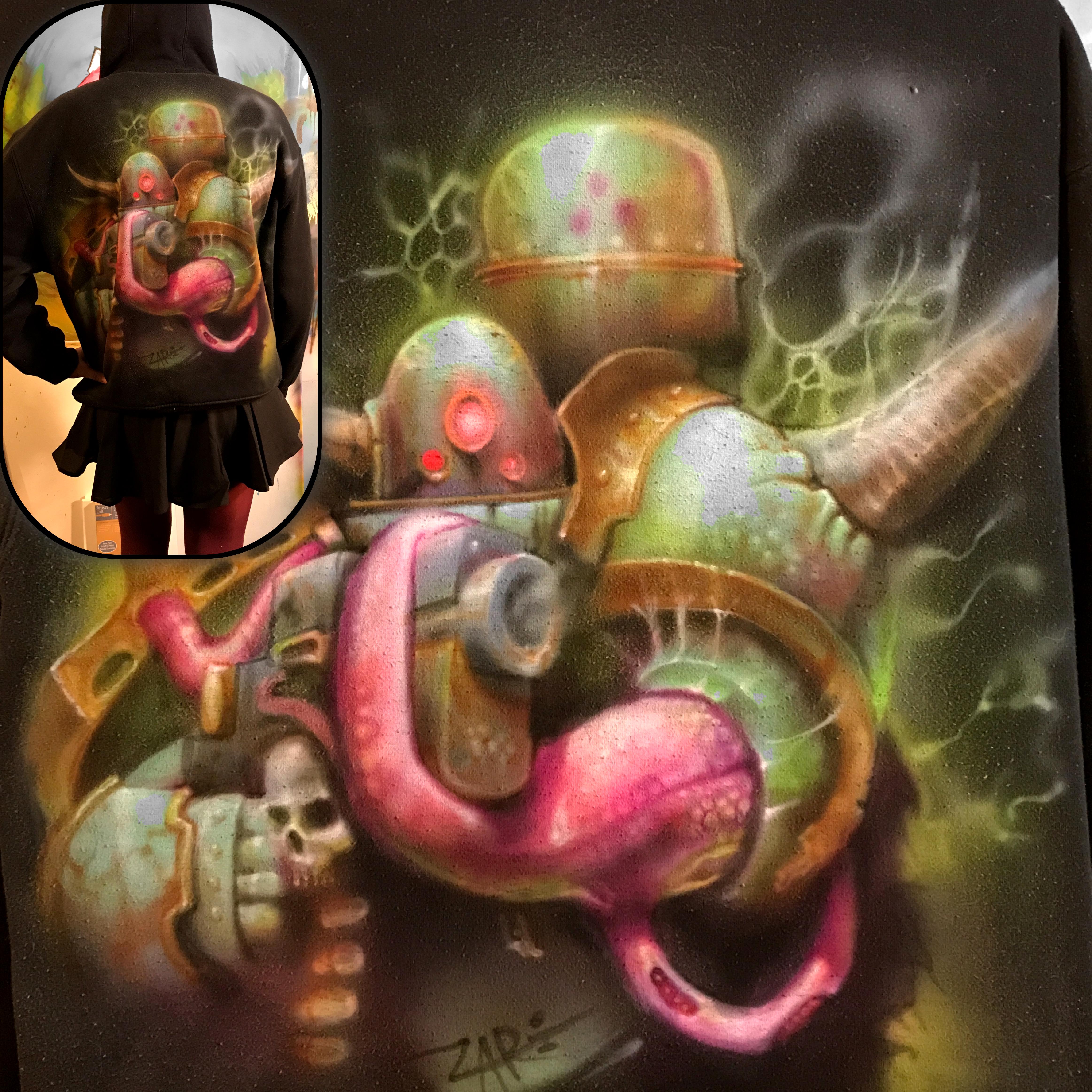 Airbrushed, Chaos, Codex Art, Death Guard, Plague Marines, Shirt, Toxic, Warhammer 40,000