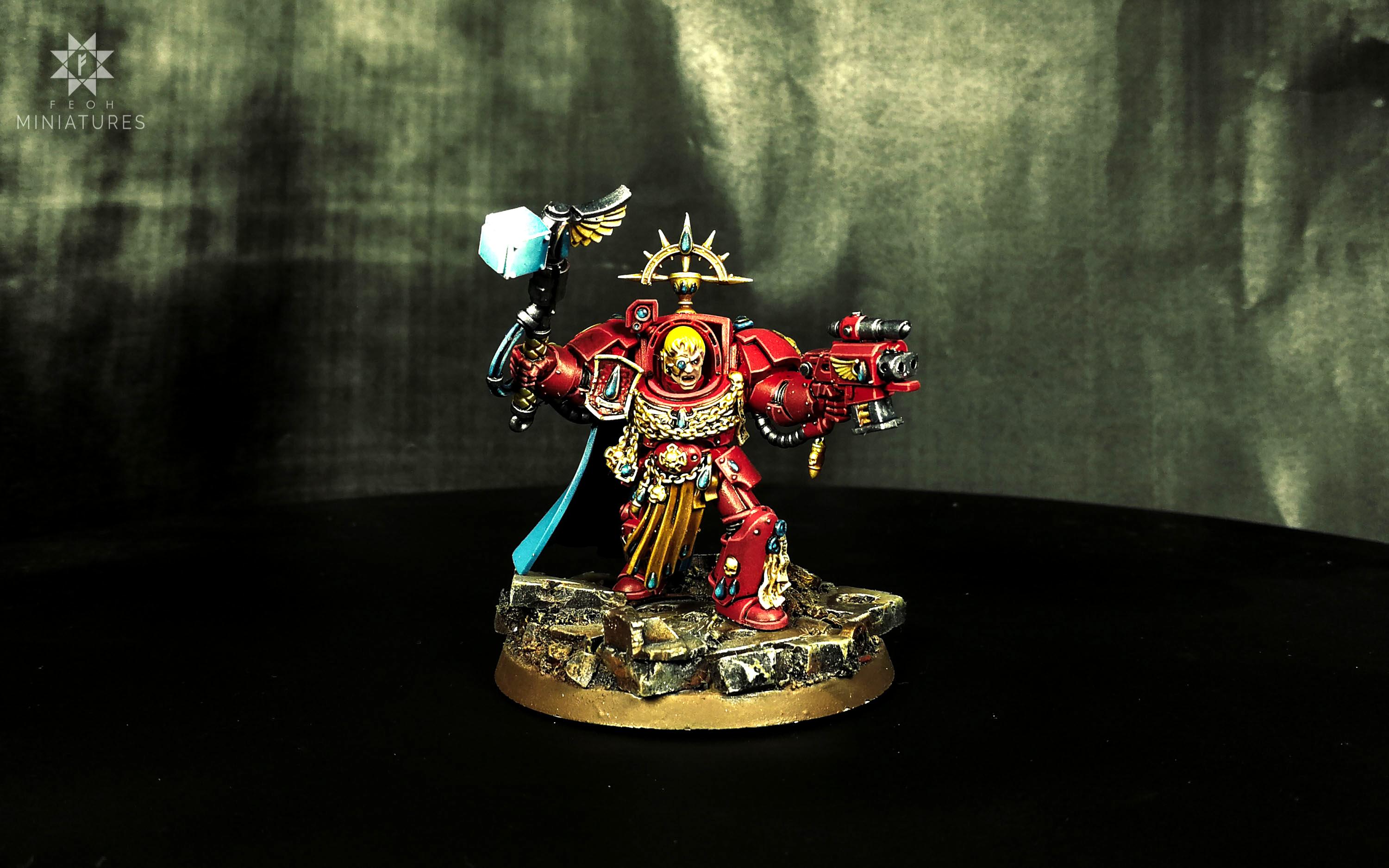 Blood Angels, Blood Angels Captain, Commission, Painting, Tabletop, Terminator Armor