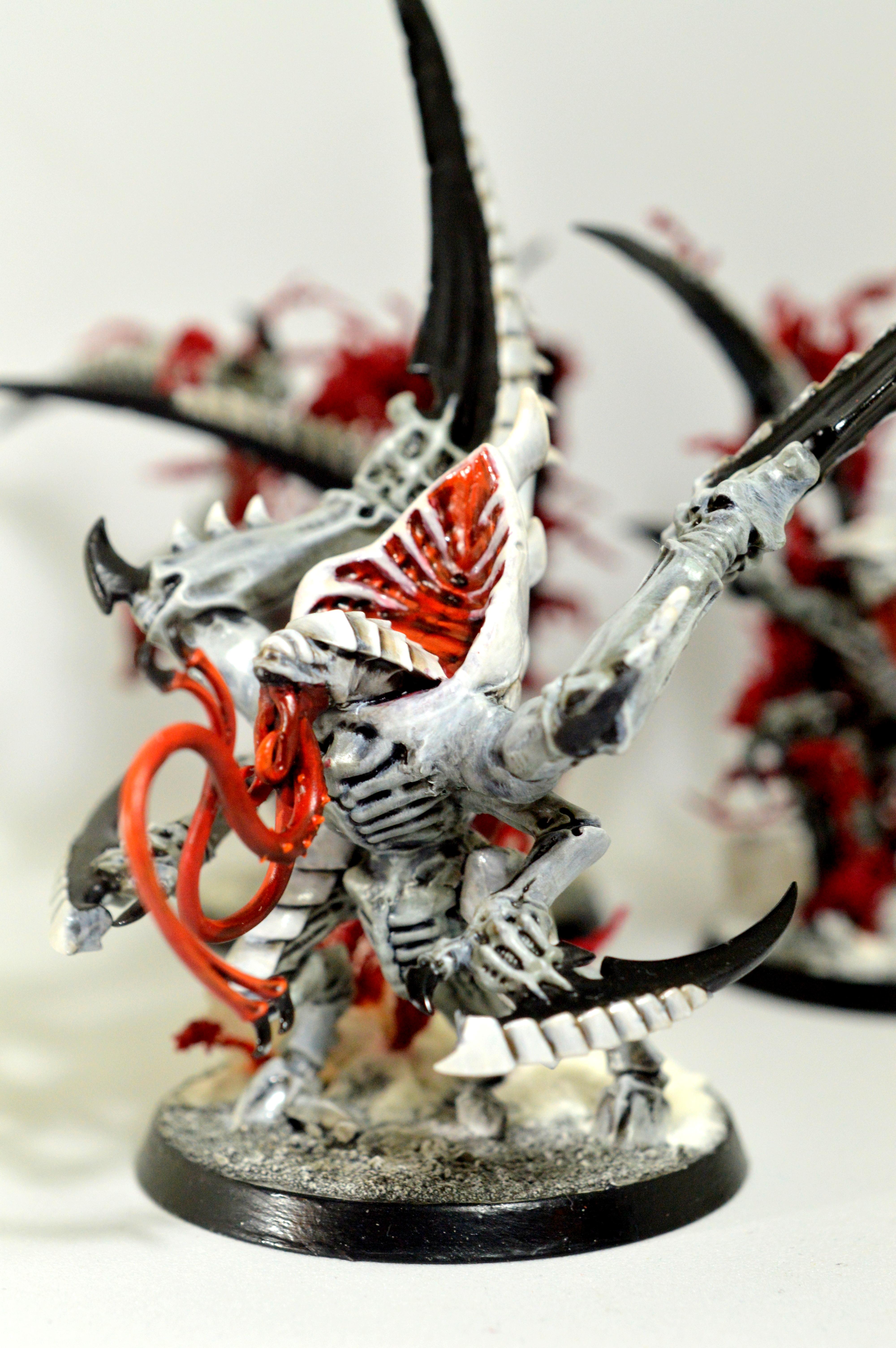 Black, Deathleaper, Kitbash, Red, Tyranids, White