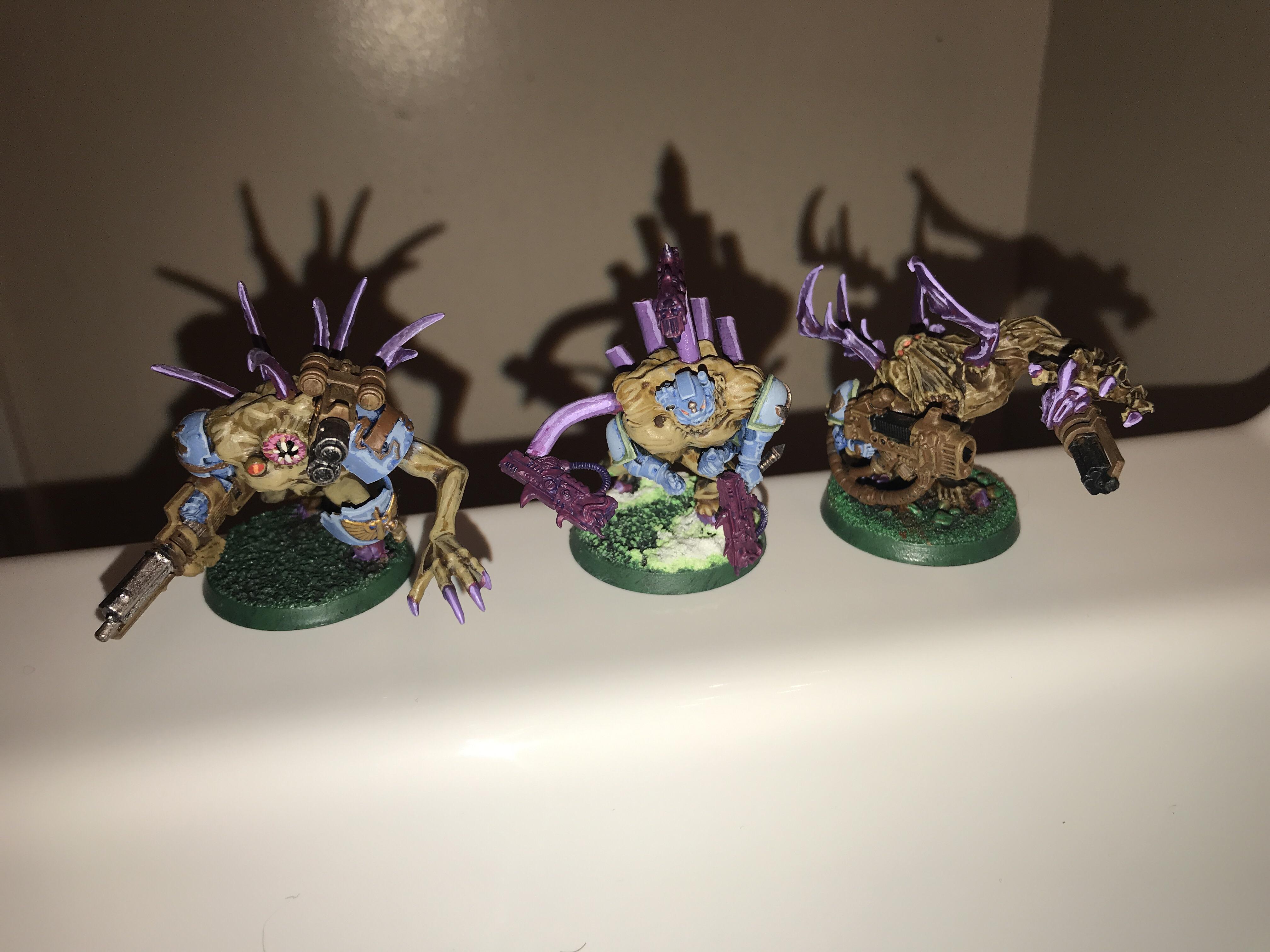 Slaanesh Obliterators slowly becoming spawn