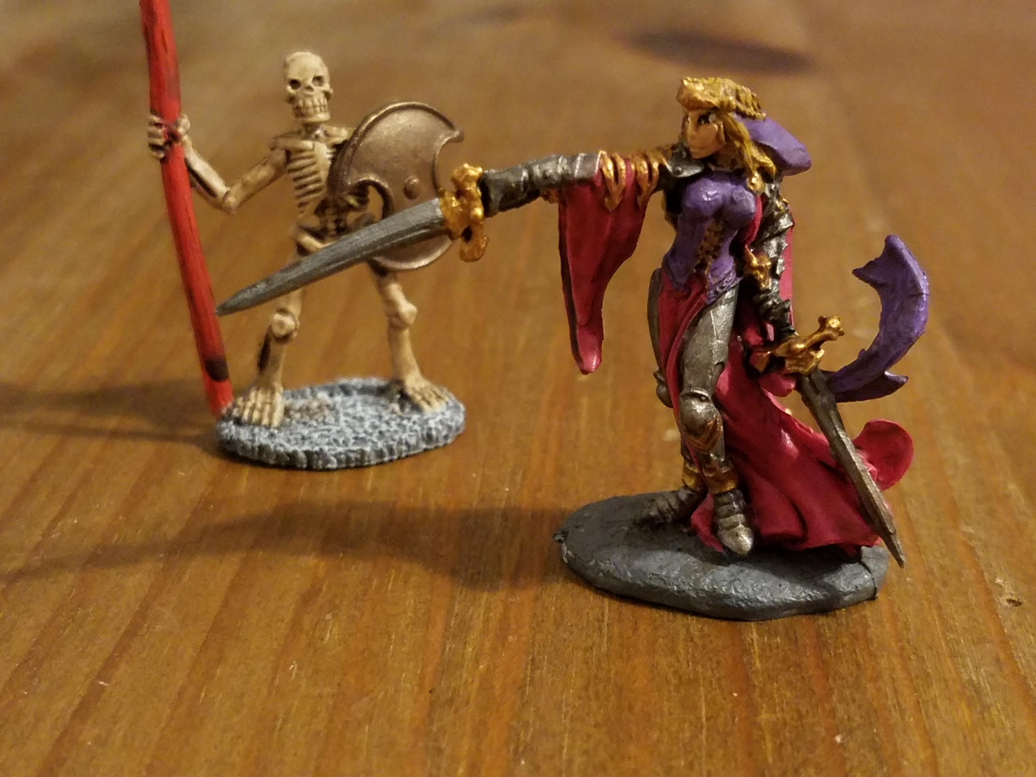 Pointing Damsel Bones and skeletal retainer