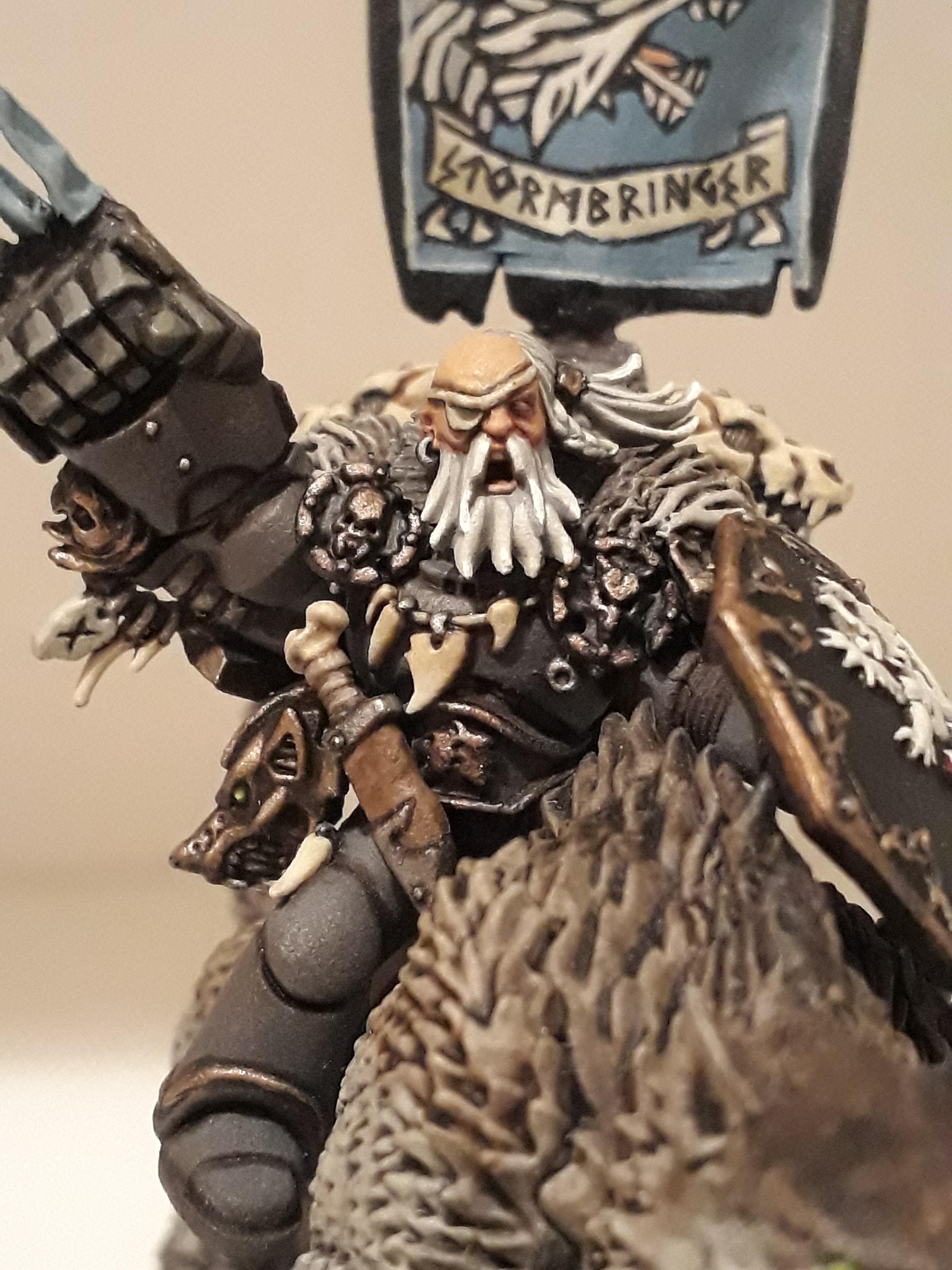 Space Wolves, Vlka Fenrika, Wolf Lord, Wolf Lord On Thunderwolf