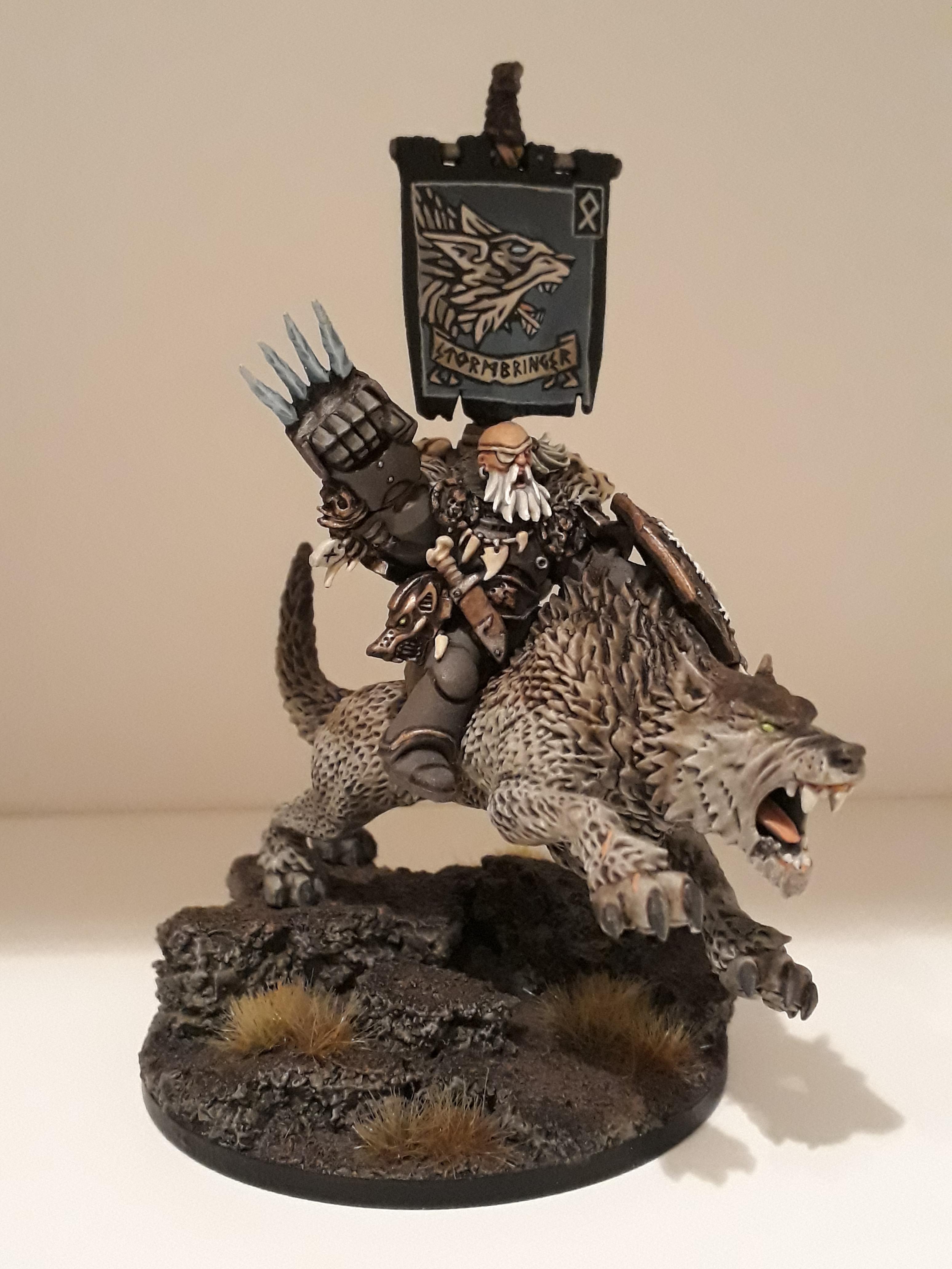 Space Wolves, Vlka Fenrika, Wolf Lord, Wolf Lord On Thunderwolf