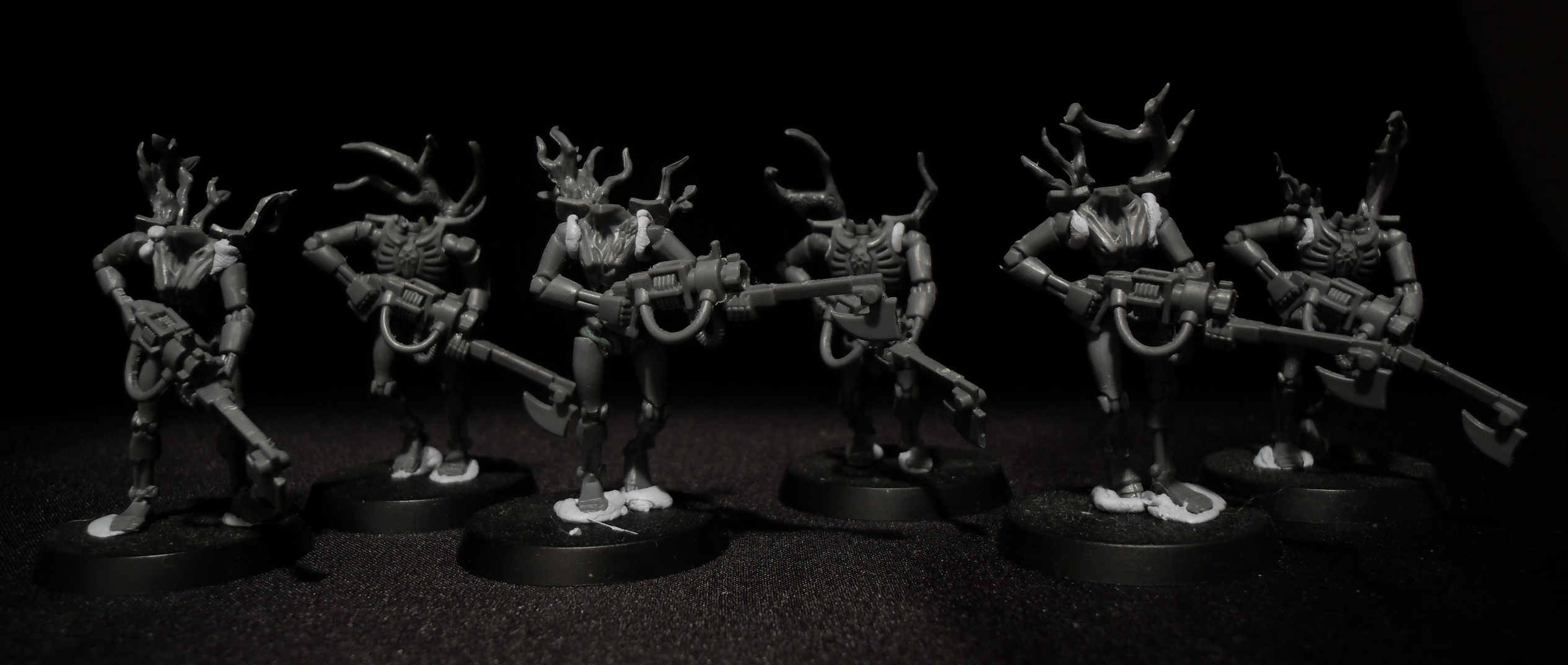 Edgy, Necrons, Skeletons, Spooky, Warhammer 40,000, Work In Progress