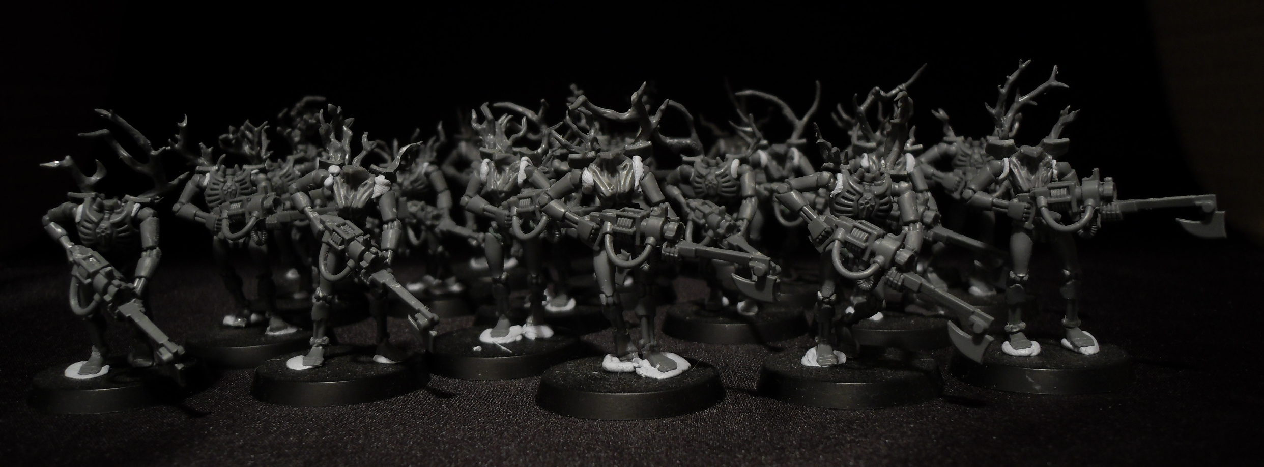 Edgy, Necrons, Skeletons, Spooky, Warhammer 40,000, Work In Progress
