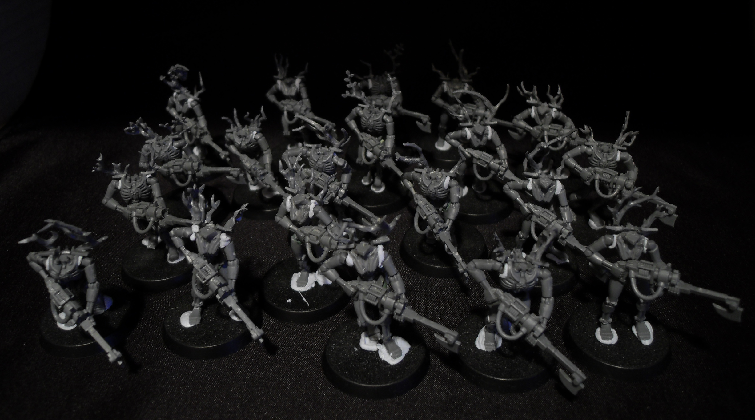 Edgy, Necrons, Skeletons, Spooky, Warhammer 40,000, Work In Progress