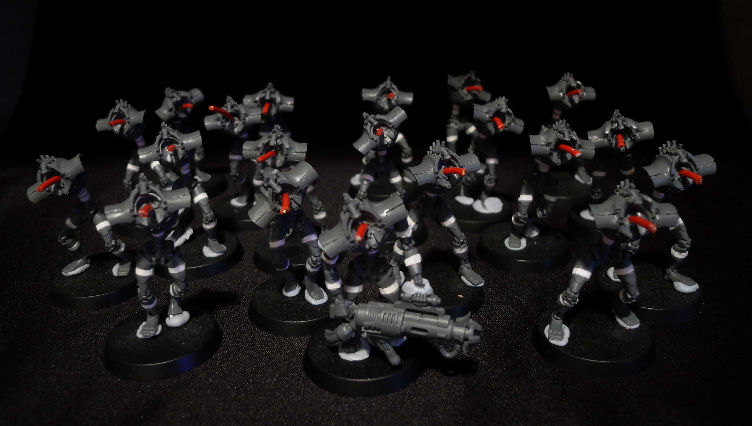 Edgy, Necrons, Skeletons, Spooky, Warhammer 40,000, Work In Progress
