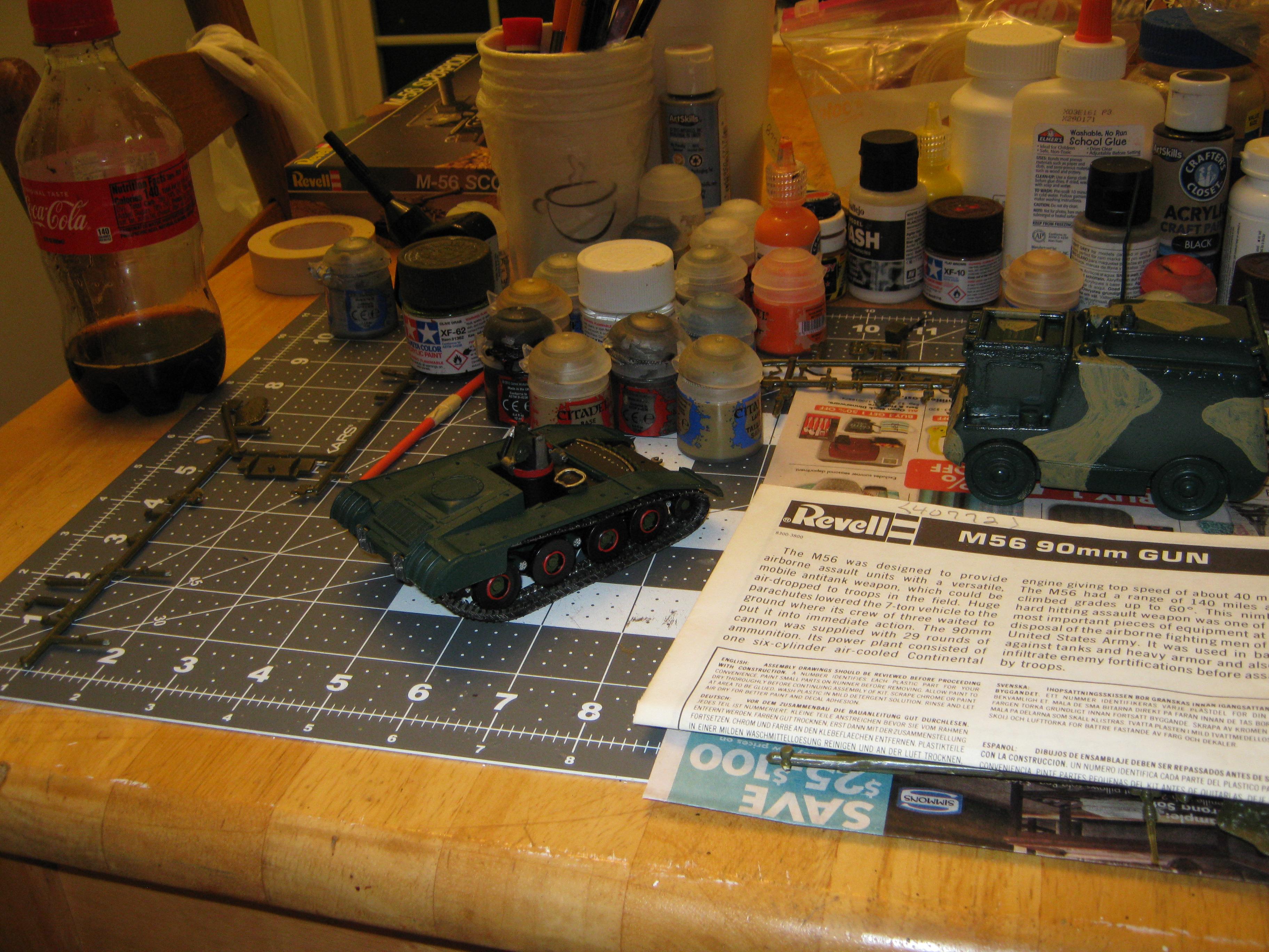 Airborne Vehicle, Anti-tank Gun, Cold War, Conversion, Counts As, Fire Support Vehicle, Fsv, Imperial, Light Tank, M56, Scorpion, Self Propelled Gun, Spg, Tank Destroyer, Vietnam