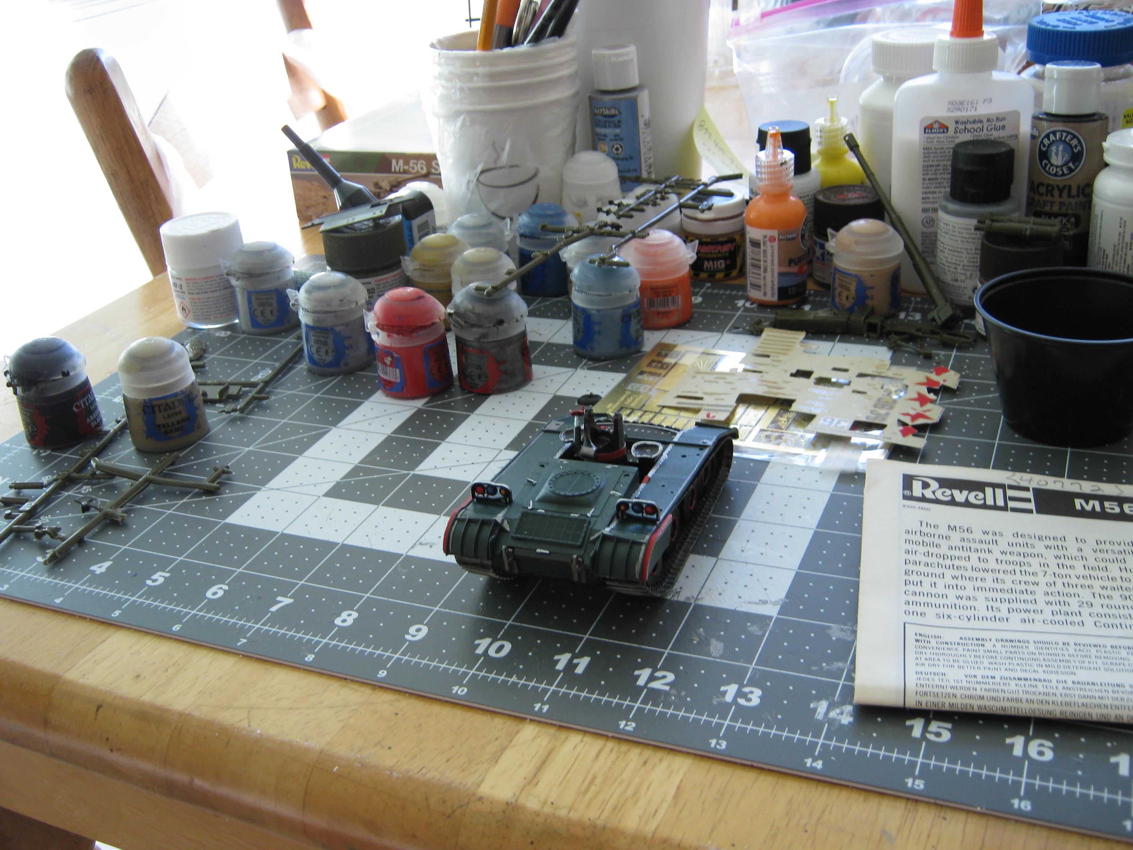 Airborne Vehicle, Anti-tank Gun, Cold War, Conversion, Counts As, Fire Support Vehicle, Fsv, Imperial, Light Tank, M56, Scorpion, Self Propelled Gun, Spg, Tank Destroyer, Vietnam