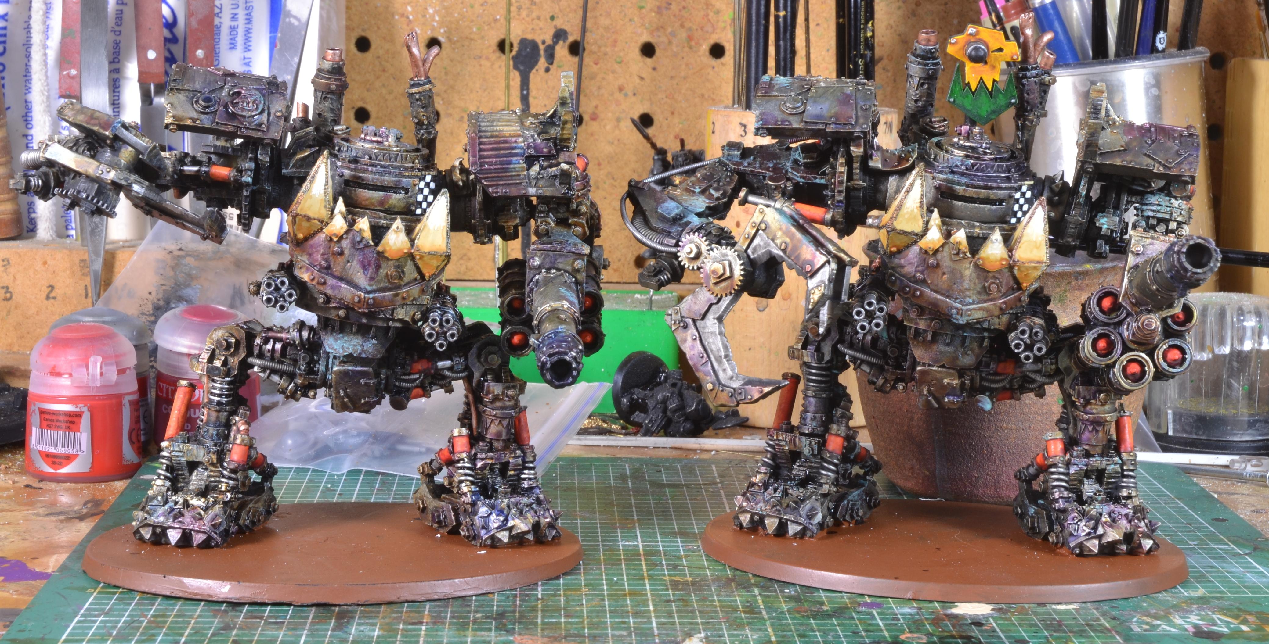 Forge World, Mechadread, Megadread, Orks, Warhammer 40,000, Work In Progress