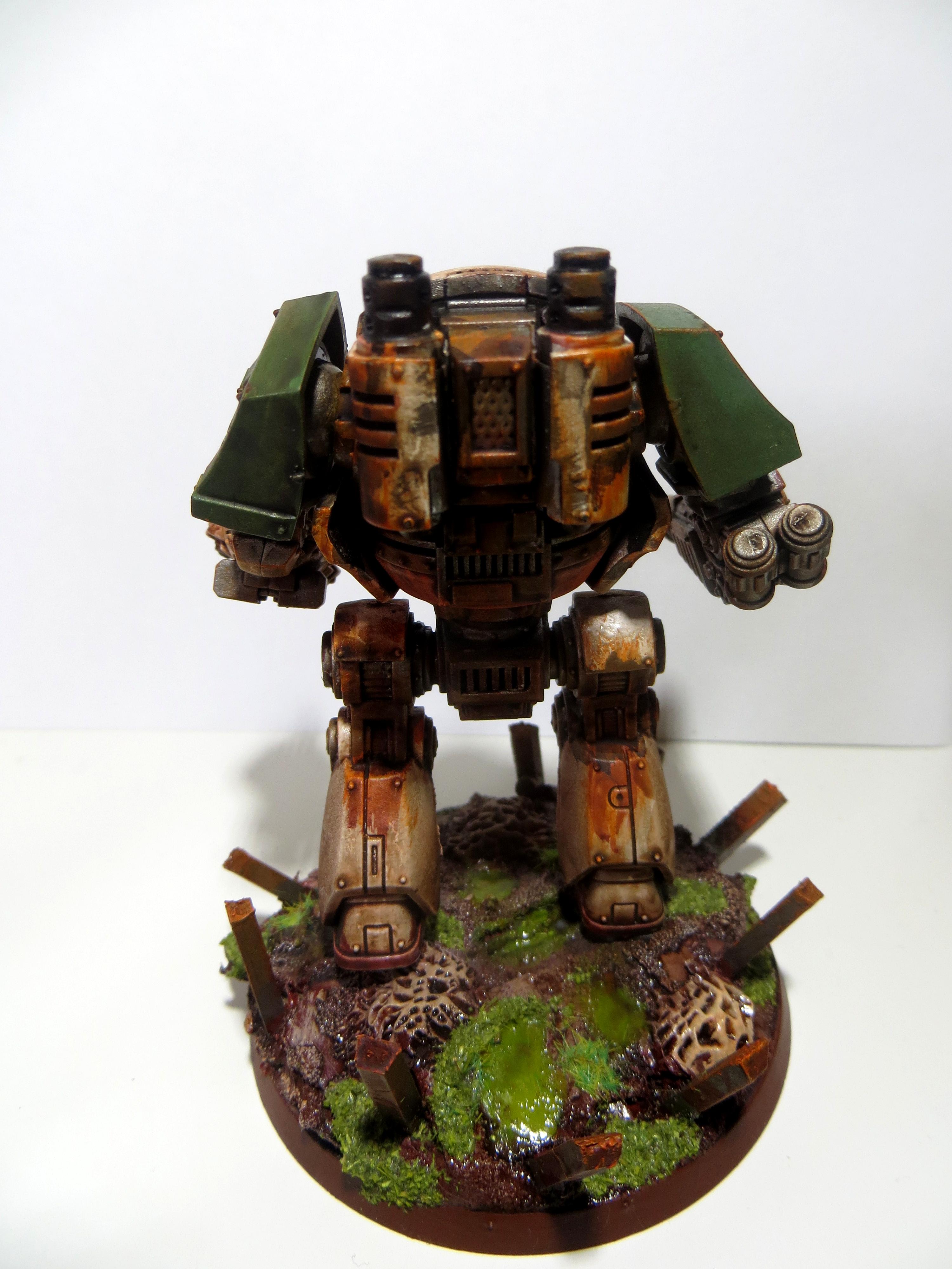 Death Guard Dreadnought (behind)