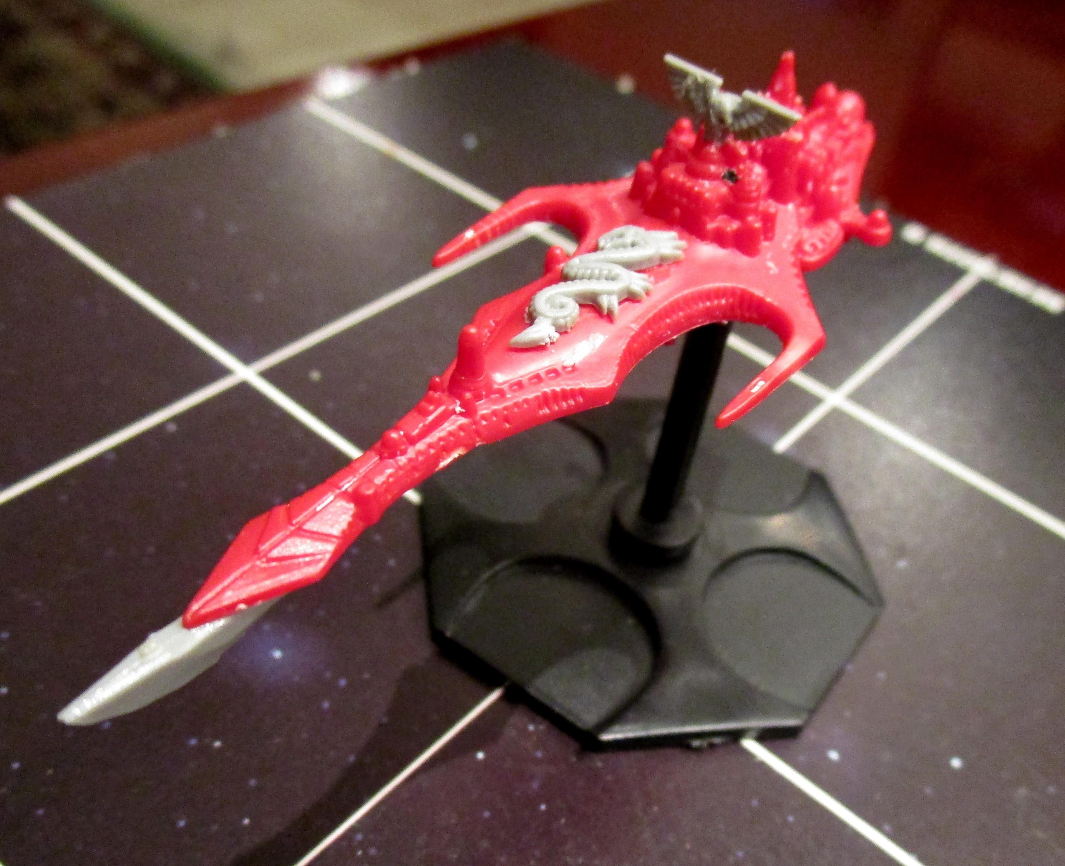 Apha Legion, Battlefleet Gothic, Chaos, Chaos Space Marines, Conversion, Oldhammer, Space Fleet
