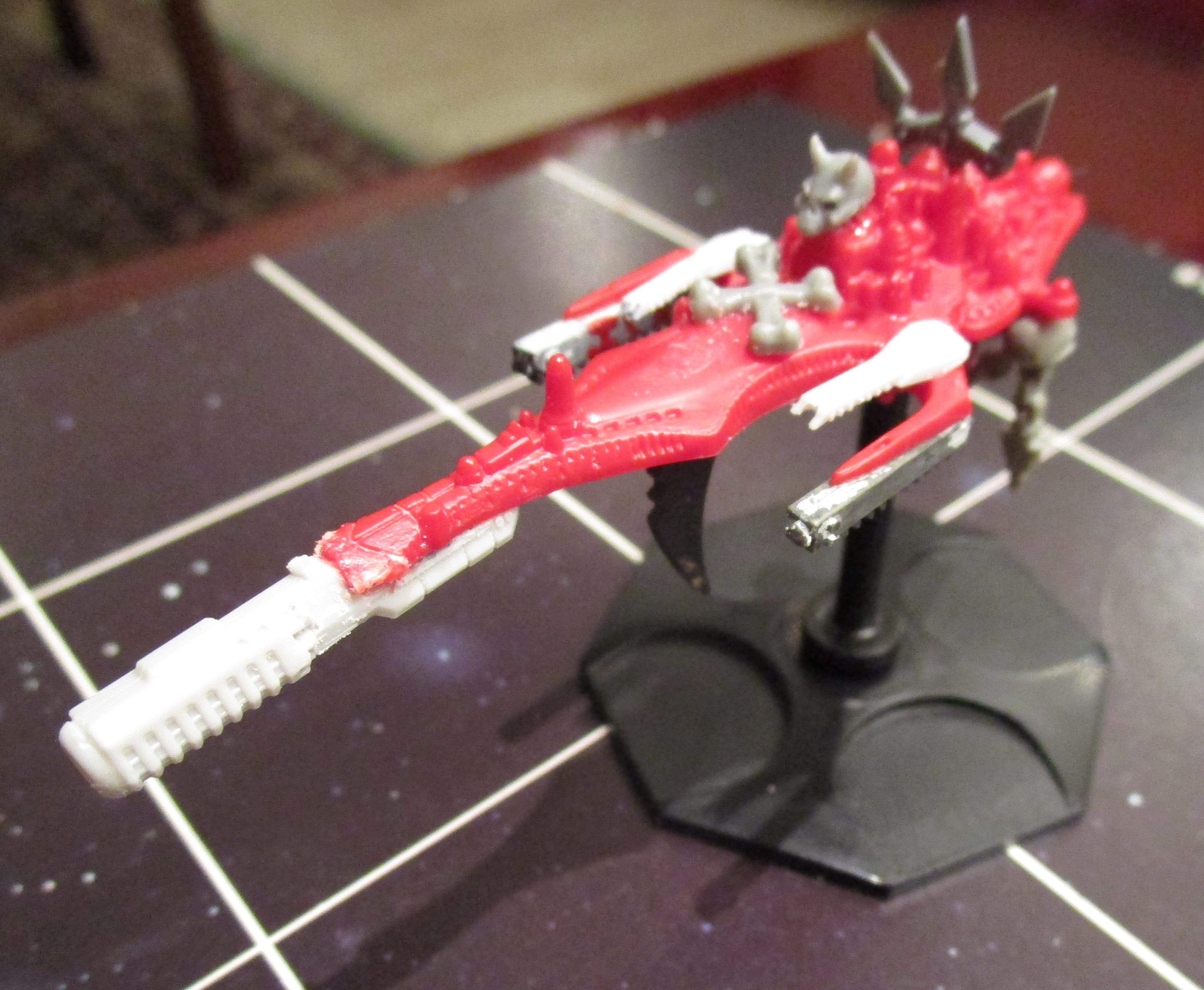 Battlefleet Gothic, Chaos, Chaos Space Marines, Conversion, Oldhammer, Space Fleet, World Eaters