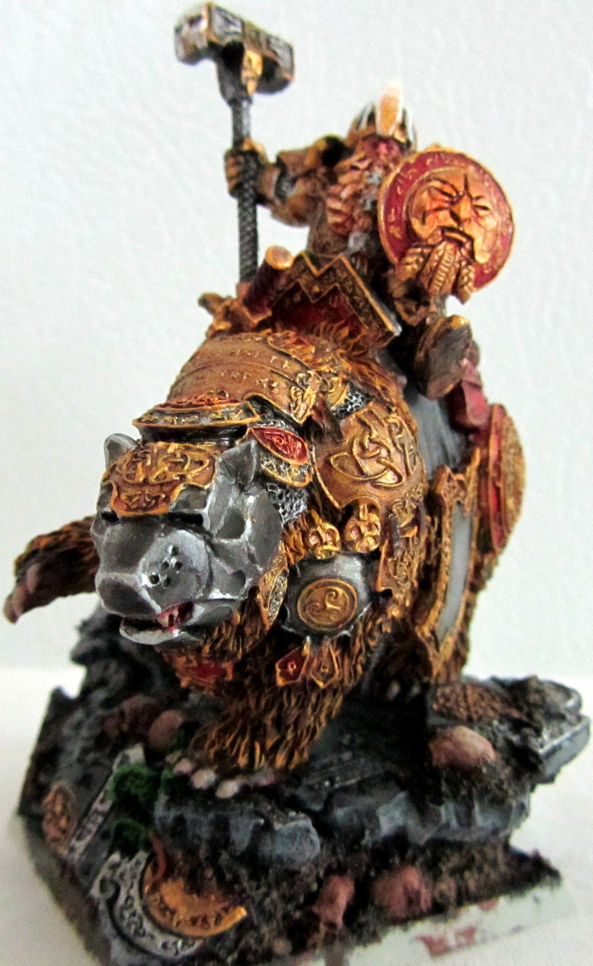 Bear, Dwarf Cavalry, Dwarf King, Lord, War Bear