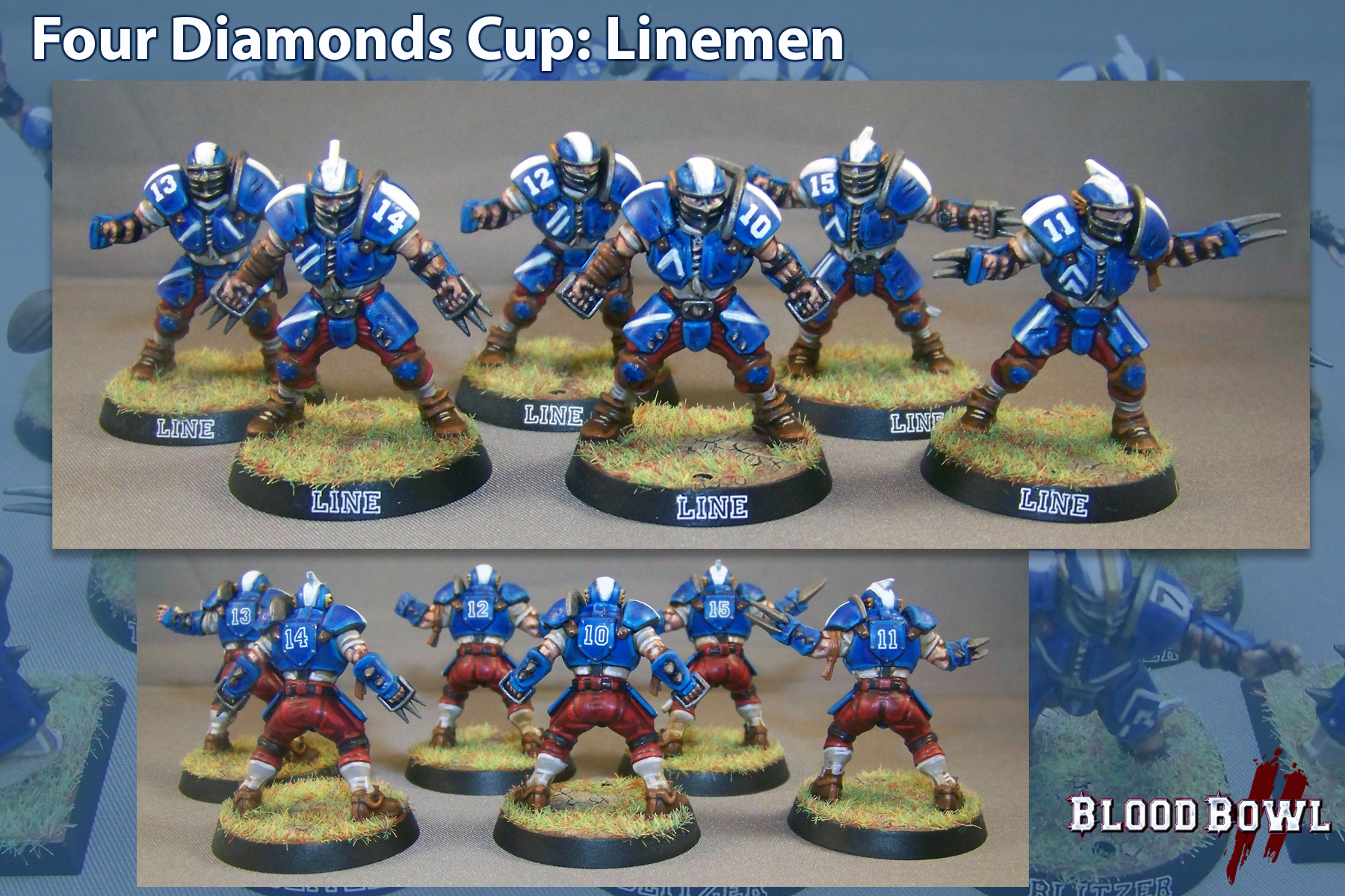 Blood Bowl, Four Diamonds Cup, Human Team, Linemen, Reikland Reavers