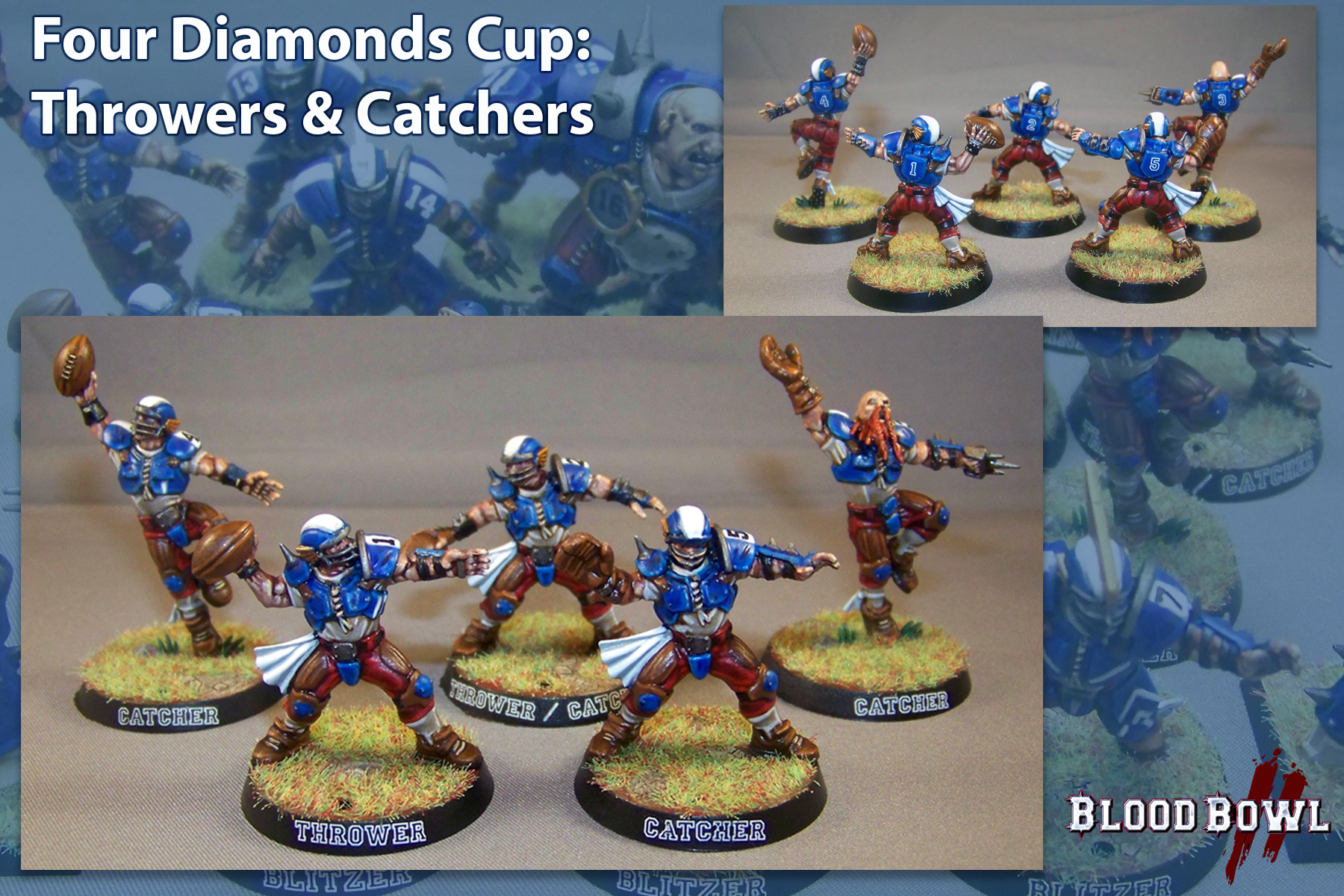 Blood Bowl, Catchers, Four Diamonds Cup, Human Team, Reikland Reavers, Throwers