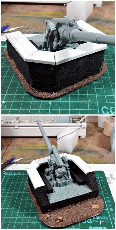 Artillery Emplacement, Imperial Guard, Scratch Build, Terrain, Warhammer 40,000