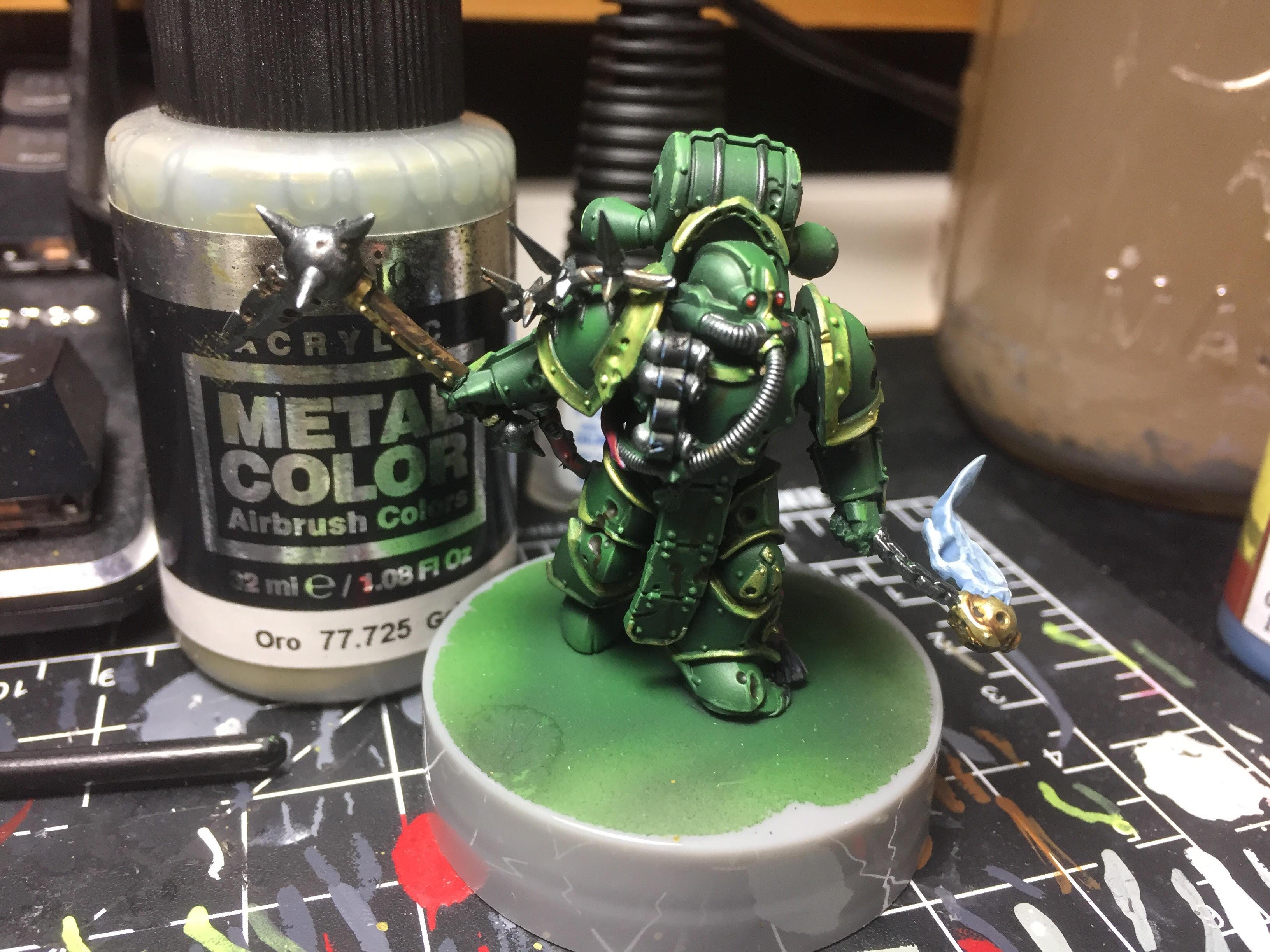 Chaos, Green, Nurgle, Plauge Marine