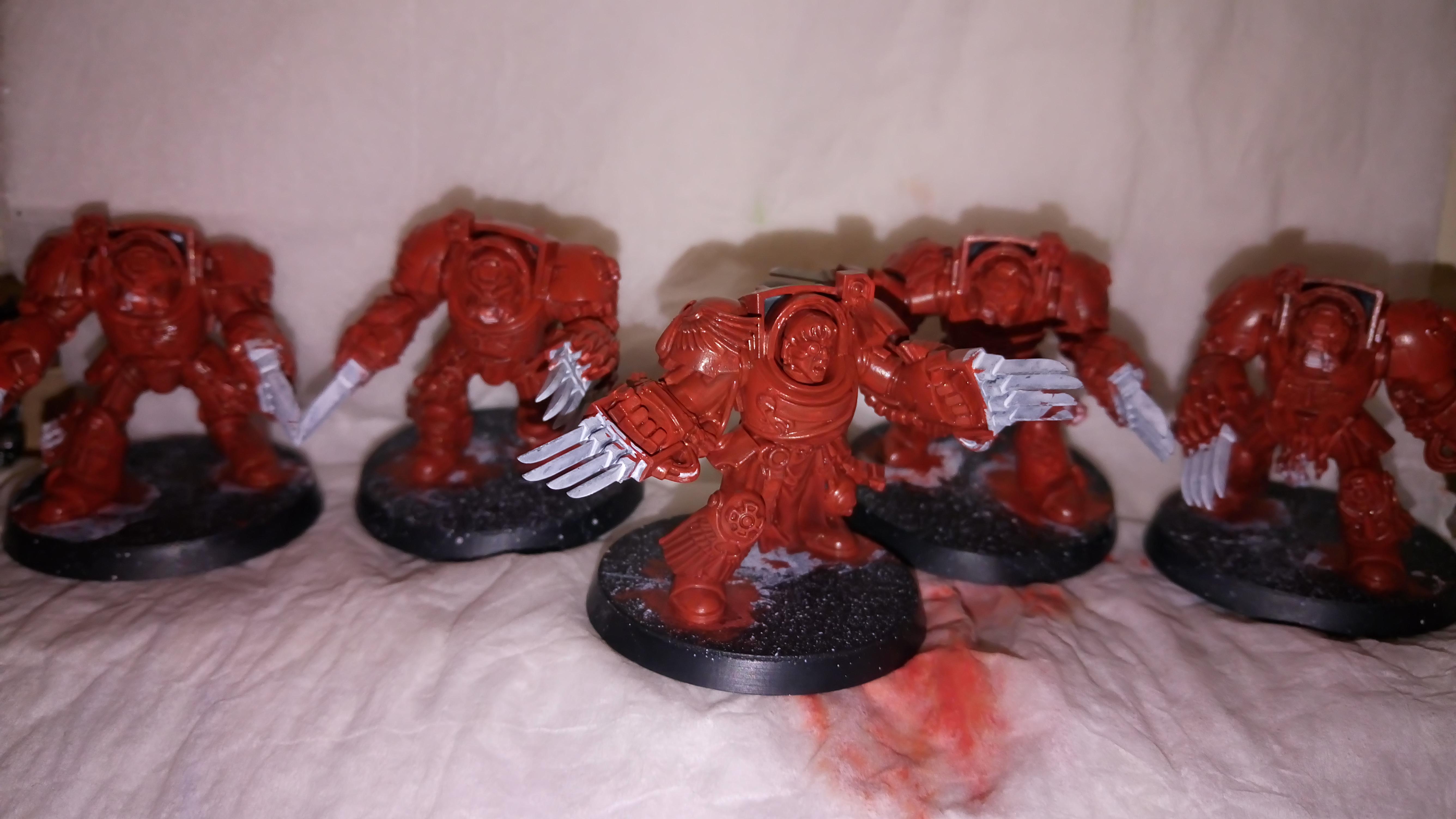 Assault Terminators, Blood Angels, Terminator Armor, Work In Progress