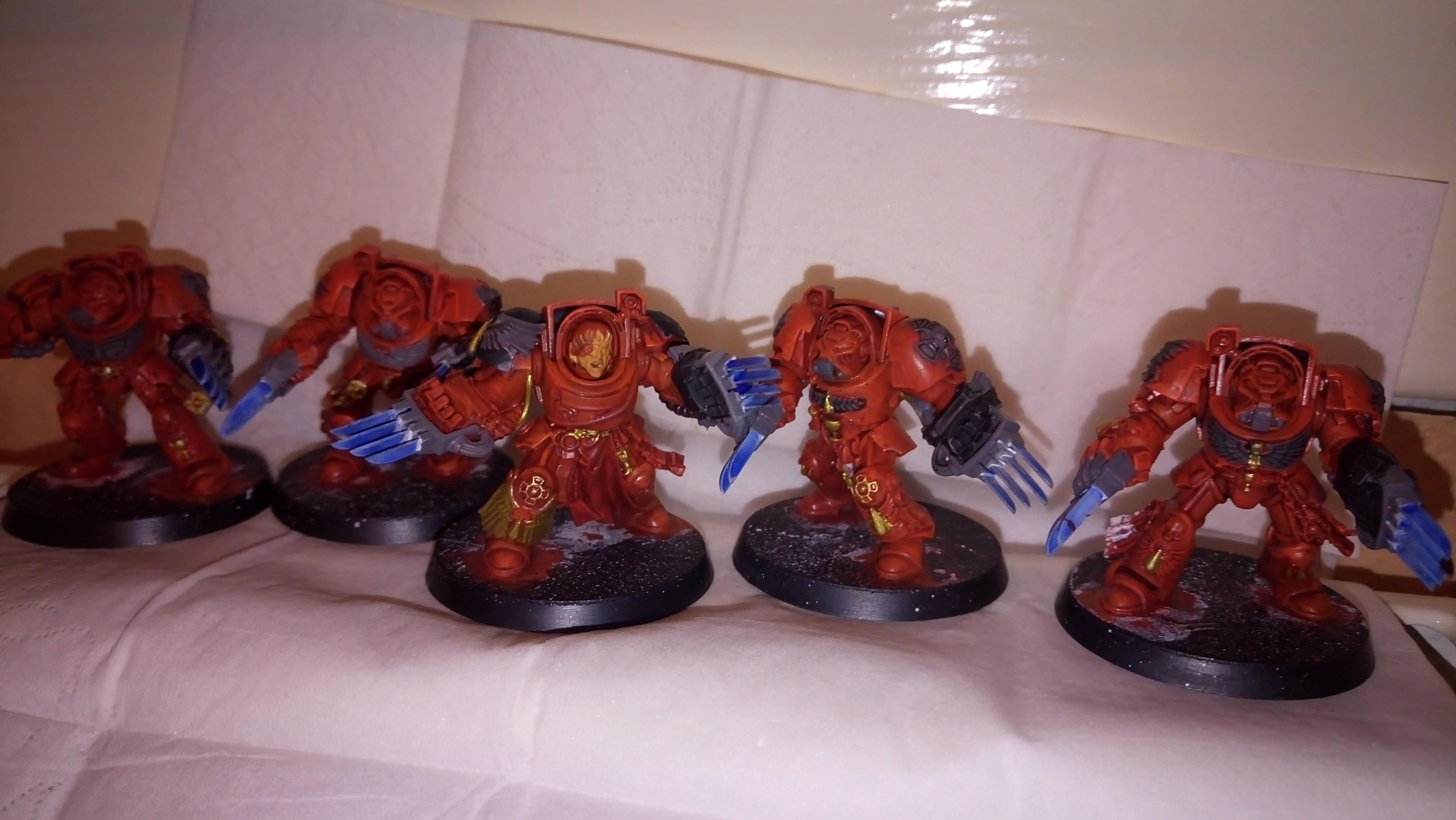 Assault Terminators, Blood Angels, Terminator Armor, Work In Progress