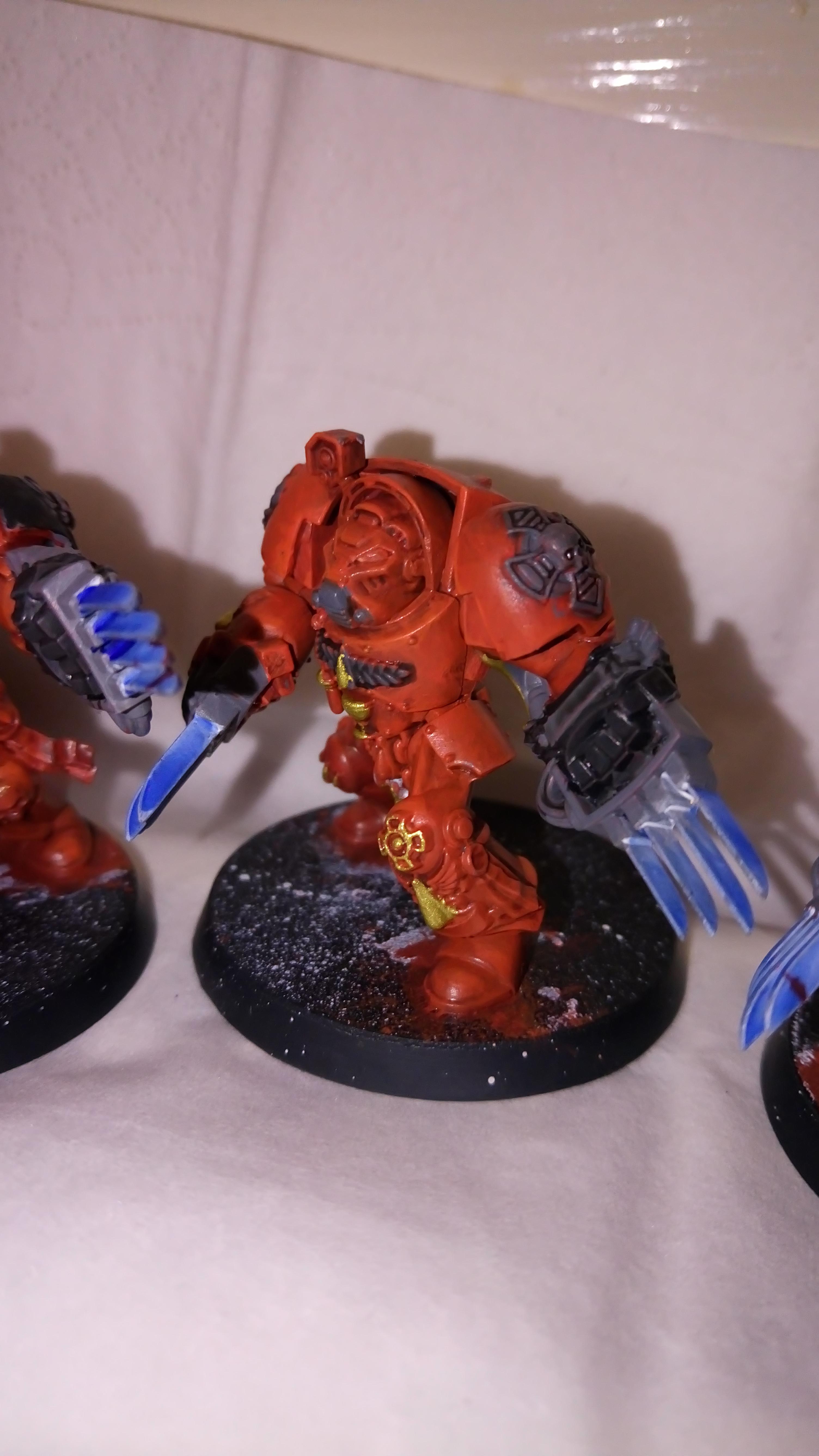 Assault Terminators, Blood Angels, Terminator Armor, Work In Progress