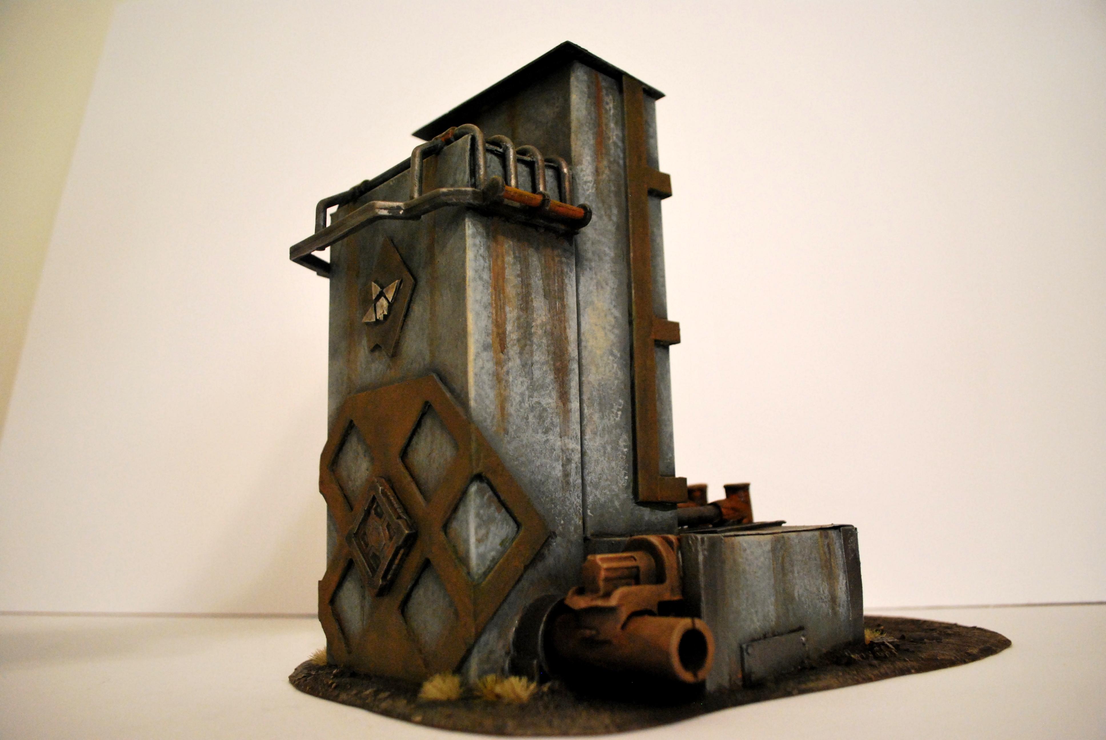 Buildings, Commission, Fallout, Industrial, Post Apoc, Ruins, Scratch Build, Terrain, This Is Not A Test
