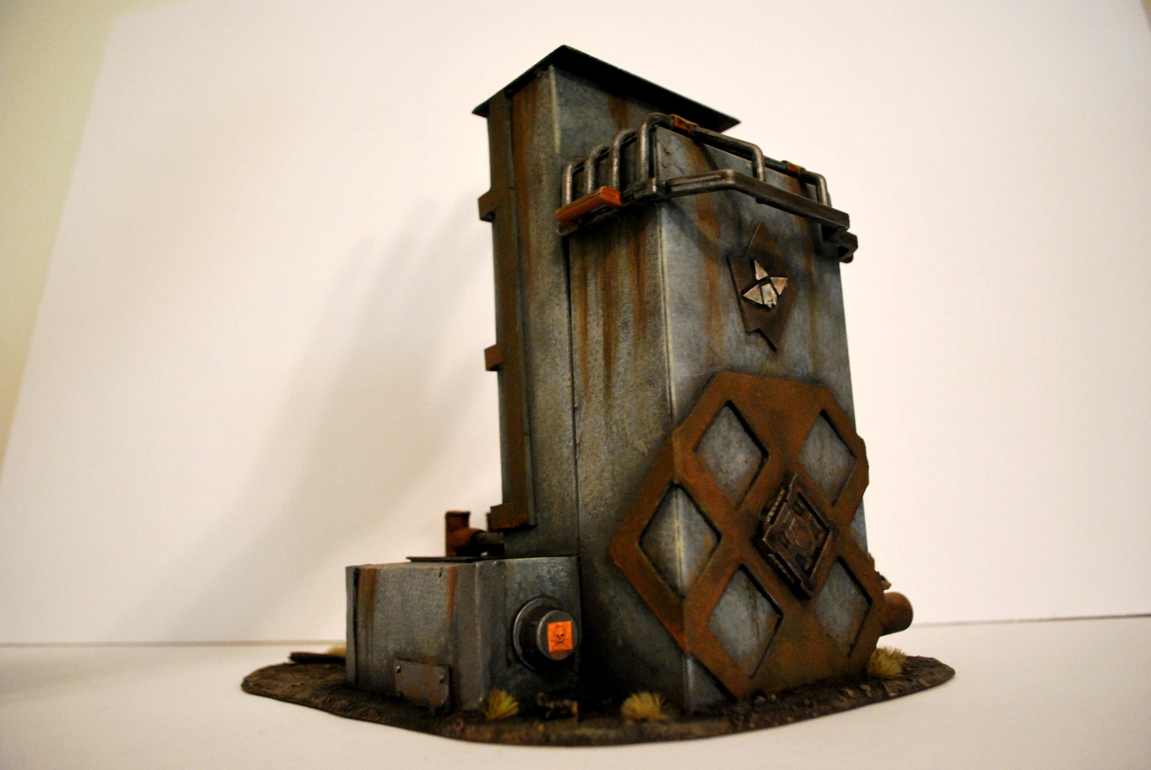 Buildings, Commission, Fallout, Industrial, Post Apoc, Ruins, Scratch Build, Terrain, This Is Not A Test