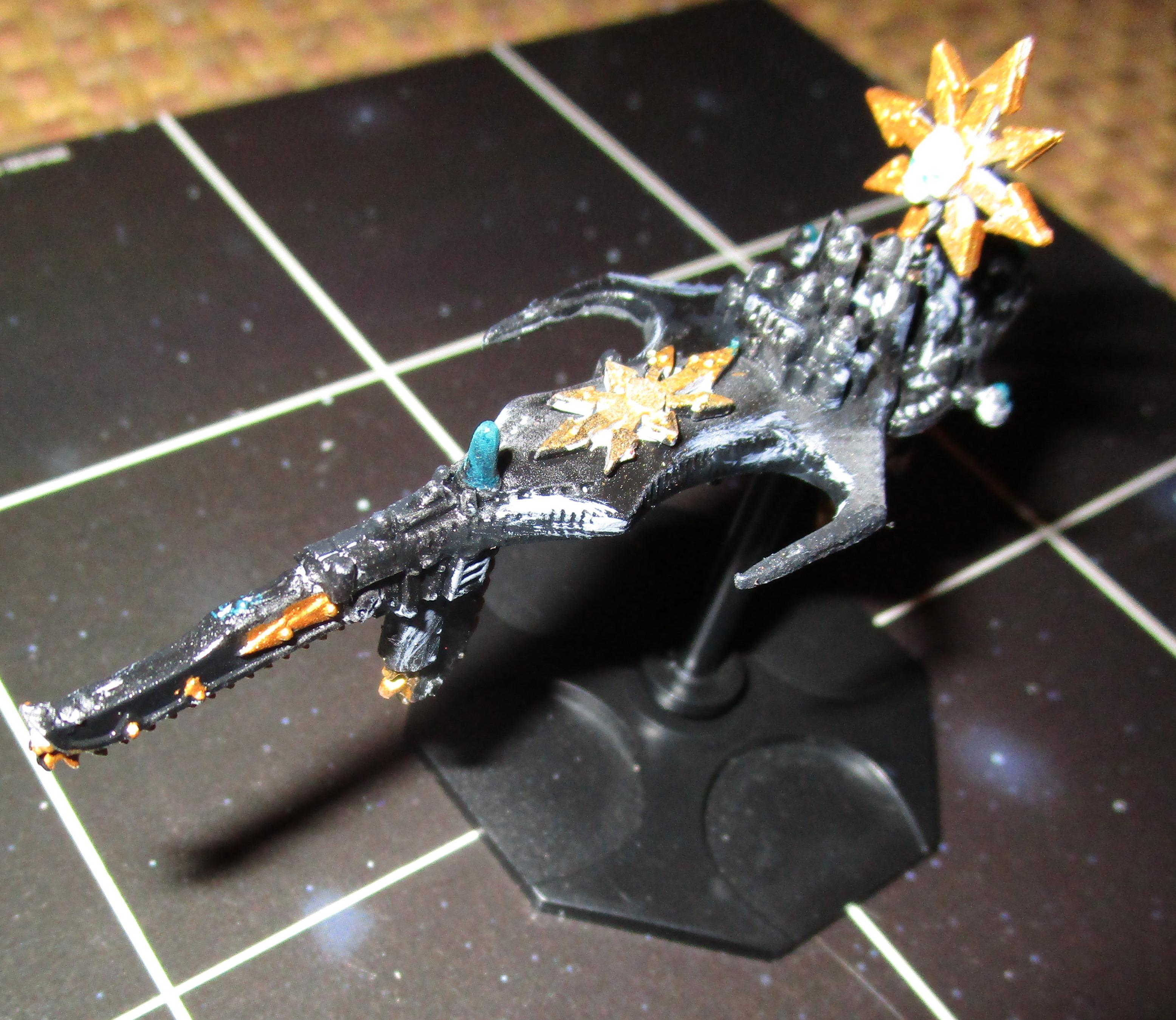 Battlefleet Gothic, Chaos, Chaos Space Marines, Conversion, Iron Warriors, Oldhammer, Space Fleet