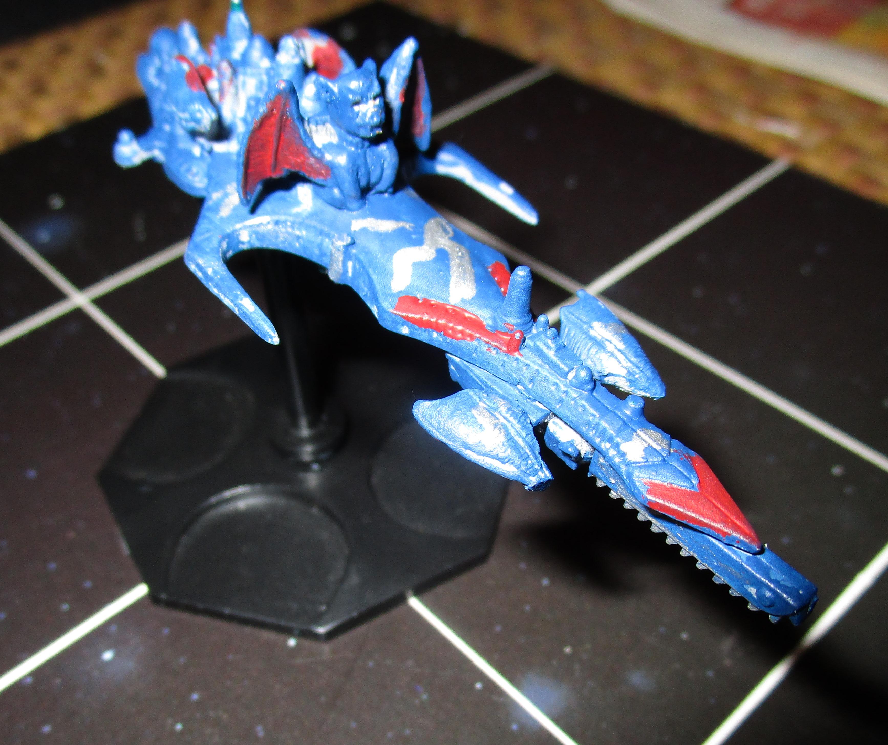 Battlefleet Gothic, Chaos, Chaos Space Marines, Conversion, Night Lords, Oldhammer, Space Fleet