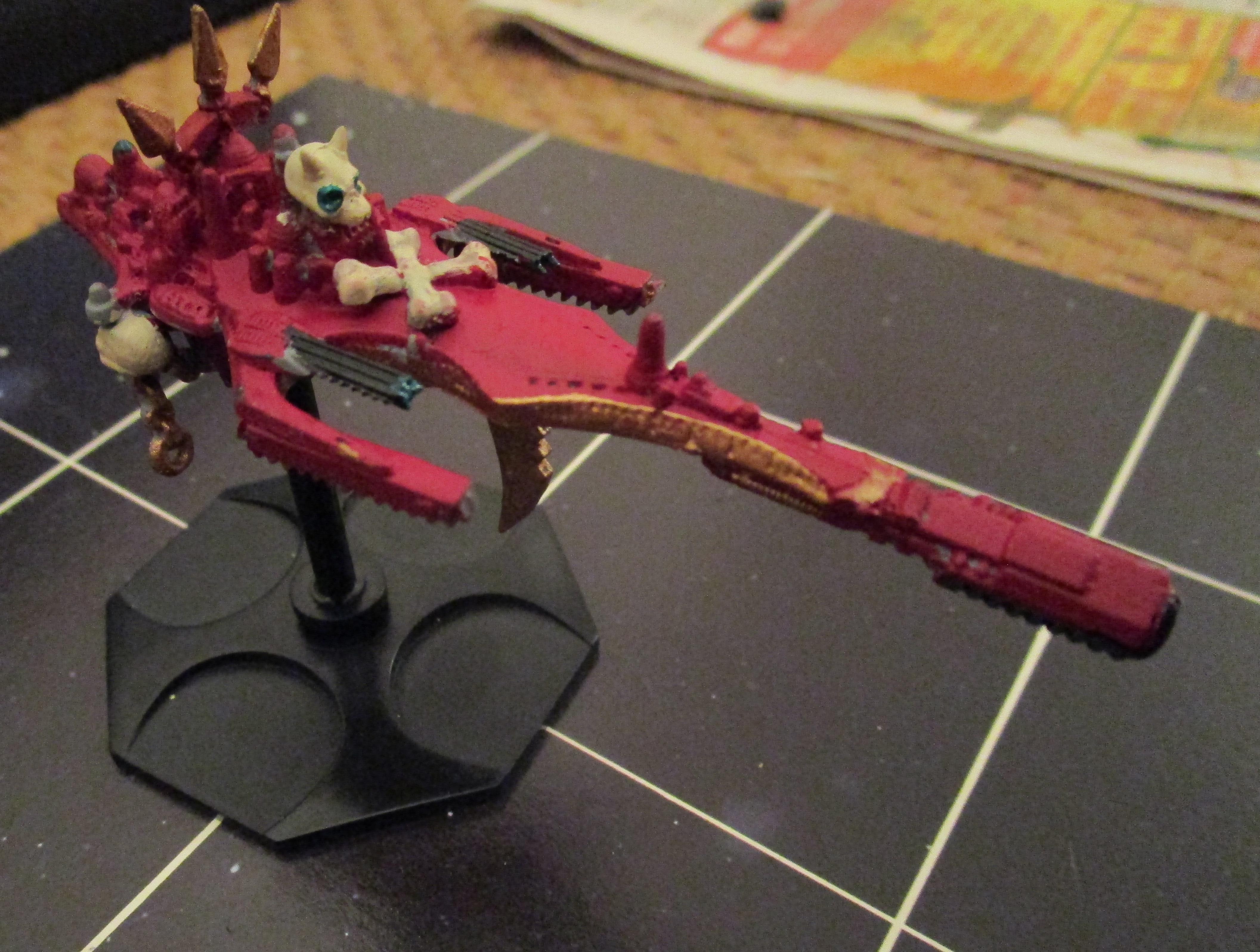 Battlefleet Gothic, Chaos, Chaos Space Marines, Conversion, Oldhammer, Space Fleet, World Eaters