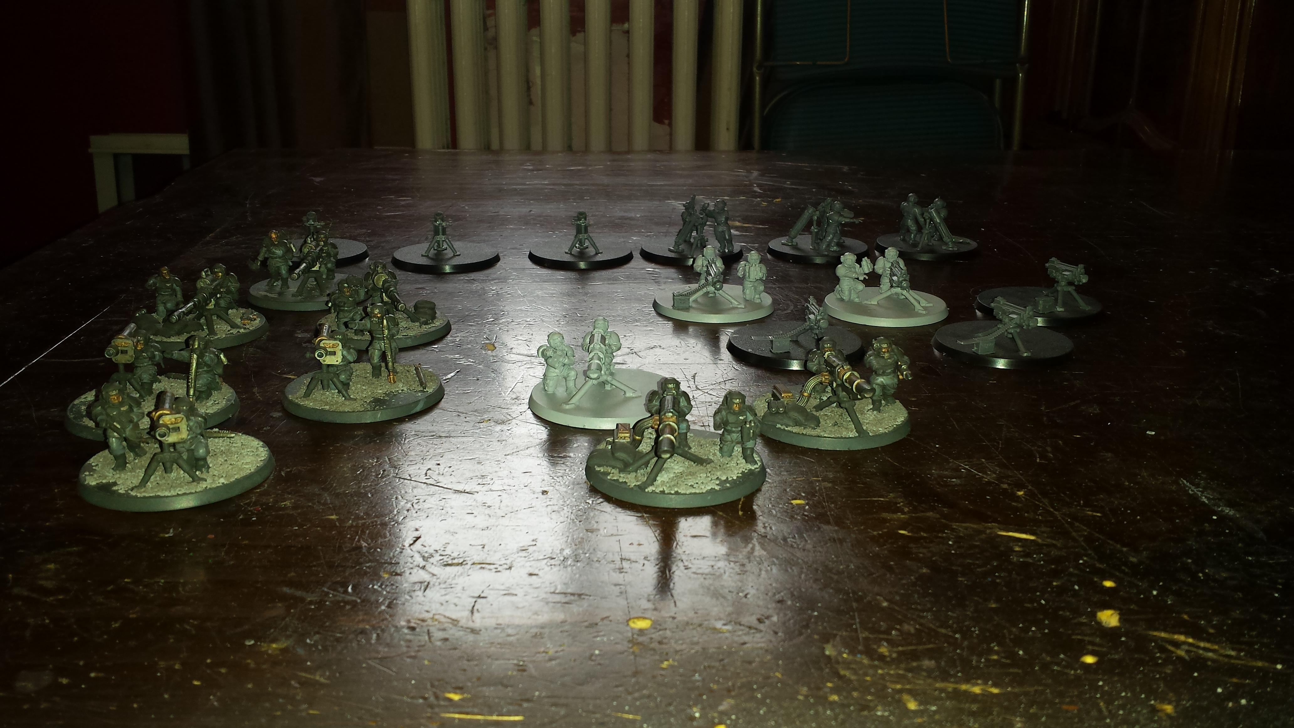 Heavy weapon teams, front