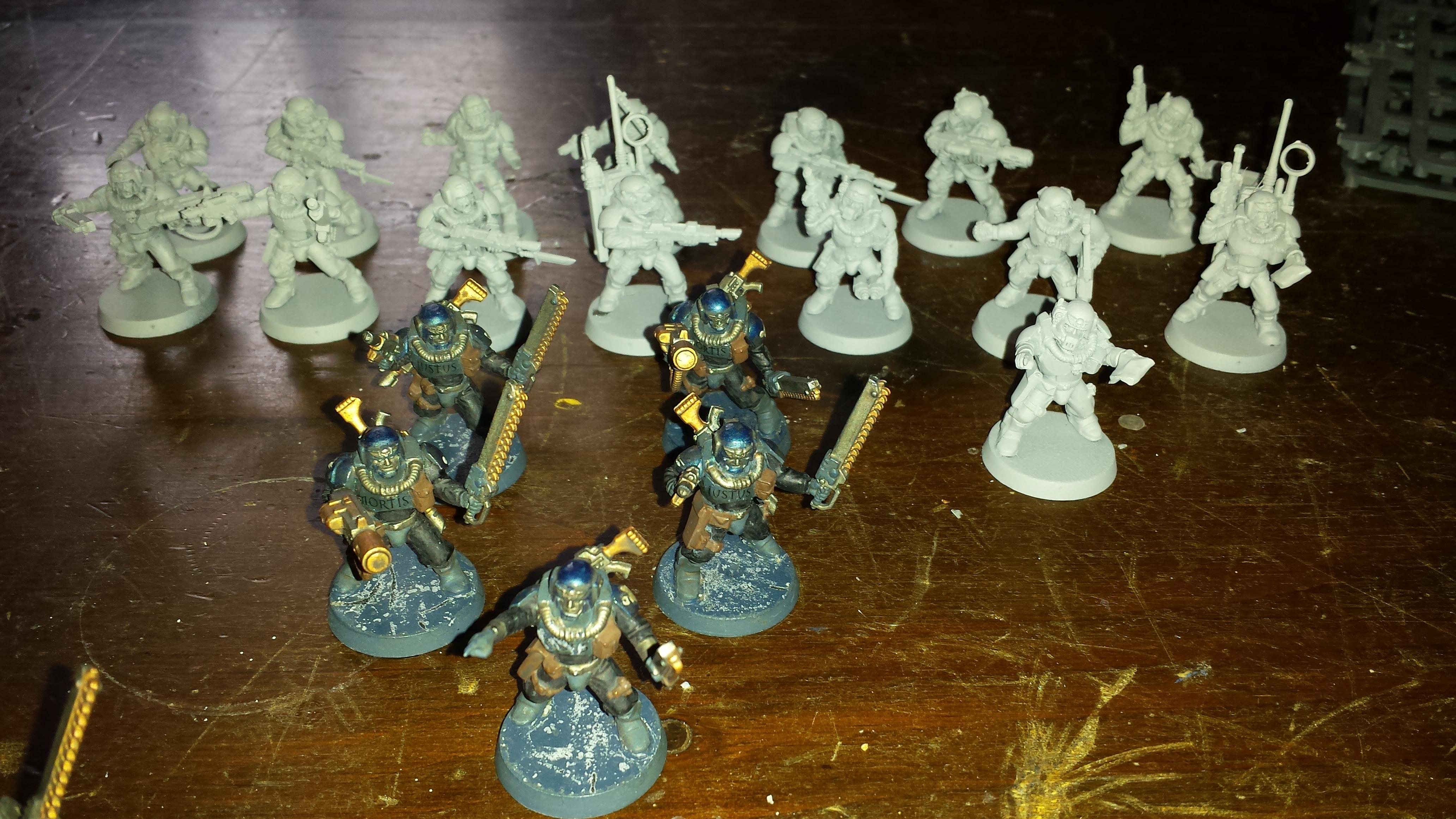 Troopers in carapace armour