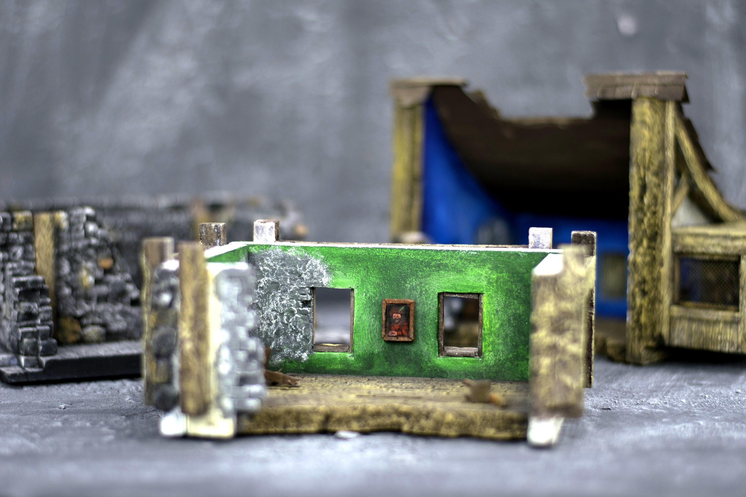Architecture, Chaos, Diorama, Game, House, Mansion, Modular, Mordheim, Painted, Paintings, Ruined, Ruins, Set, Stonework, Terrain, War, Wargame, Warhammer Fantasy, Witch Hunters