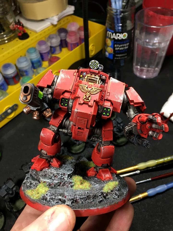 Adeptes Astartes, Blood Angels, Dreadnought, Primaris, Redemptor Dreadnought, Space Marines
