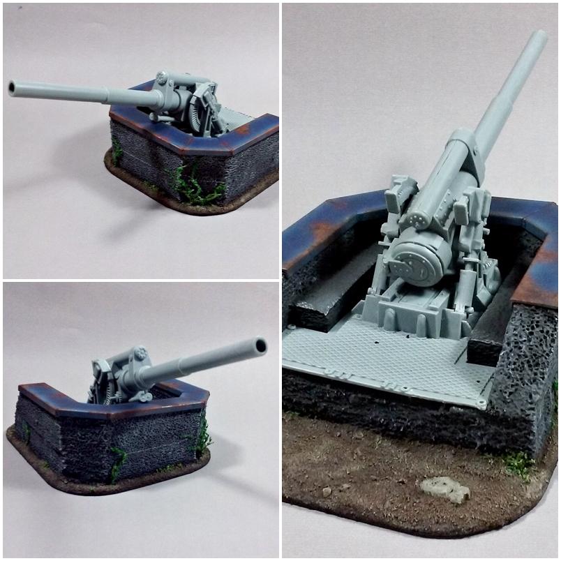 Artillery Emplacement, Imperial Guard, Scratch Build, Terrain, Warhammer 40,000